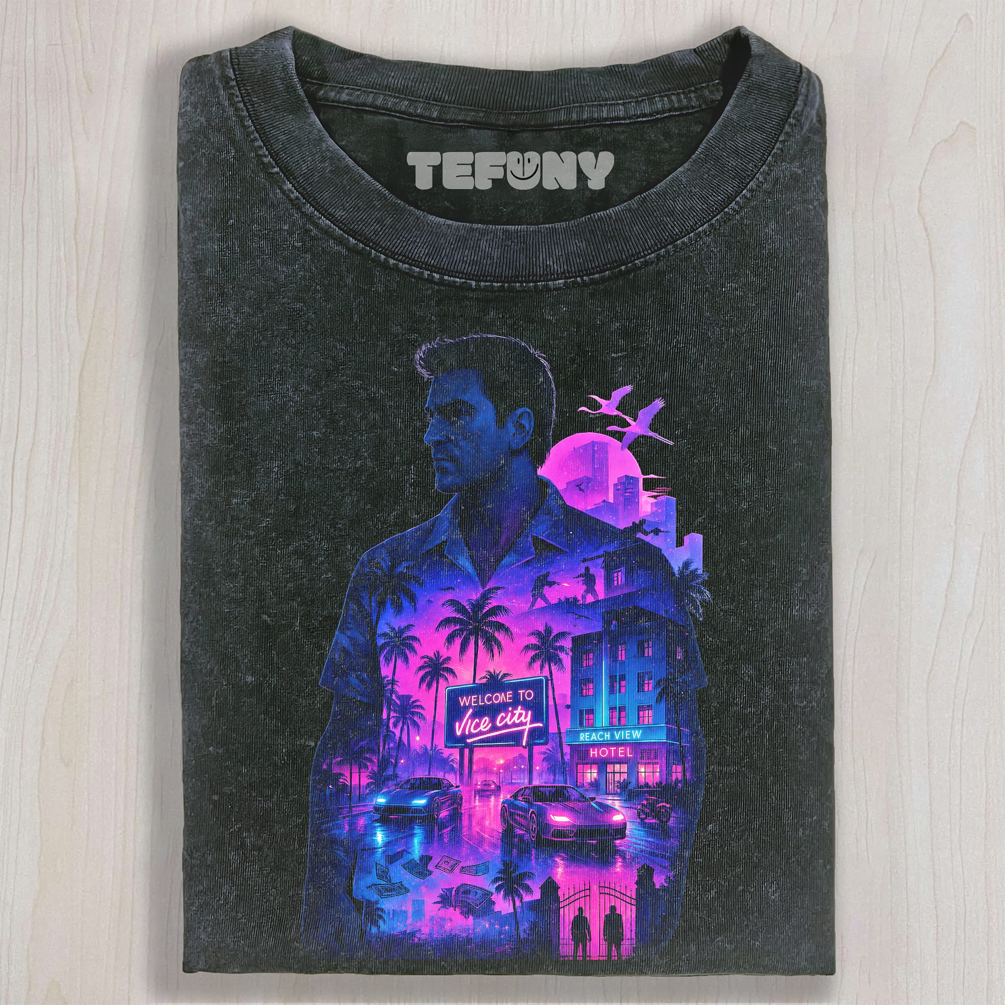 GTA VI V4 UNISEX TEE, TANK TOP, LAYERED LS, SWEATSHIRT & HOODIE