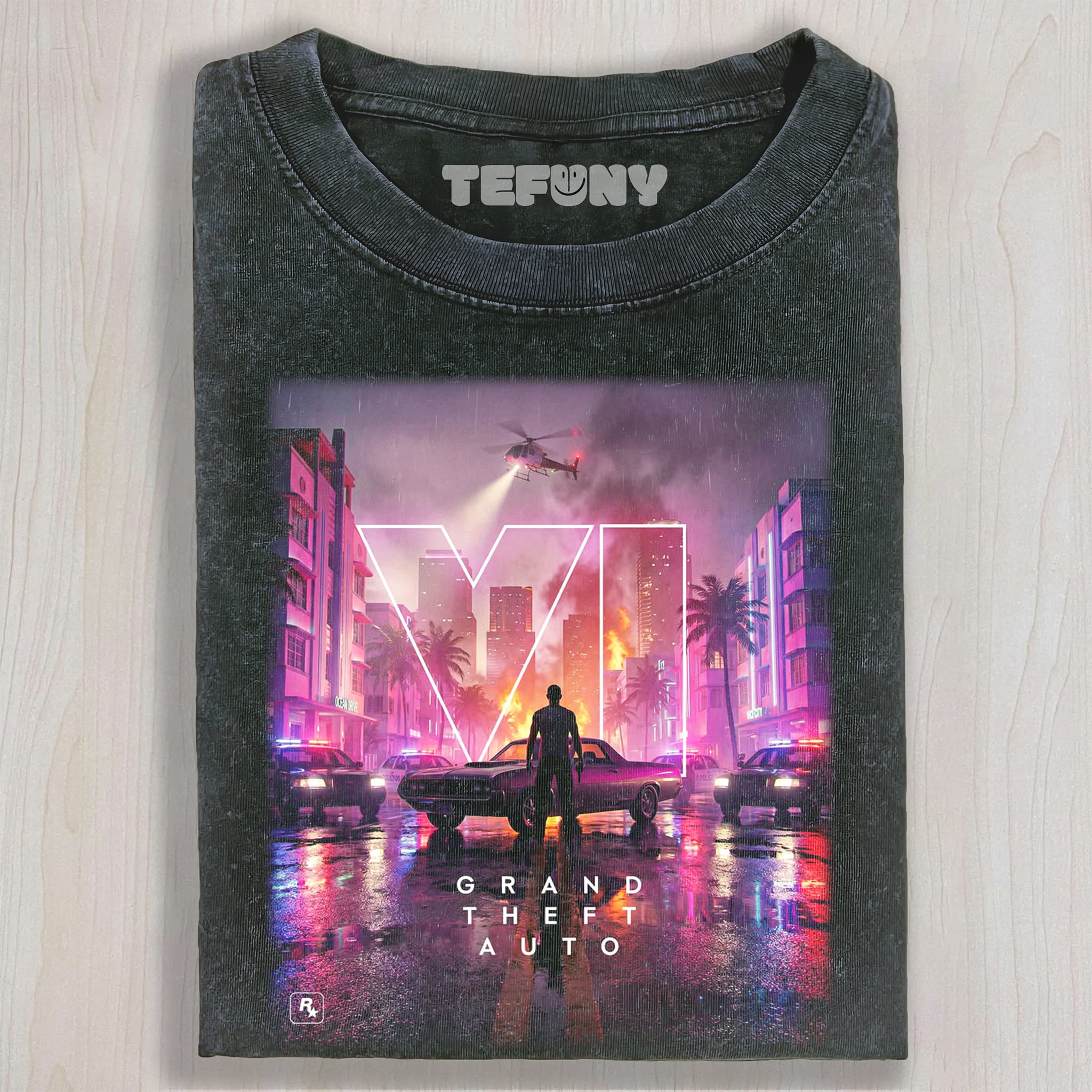 GTA VI V5 UNISEX TEE, TANK TOP, LAYERED LS, SWEATSHIRT & HOODIE