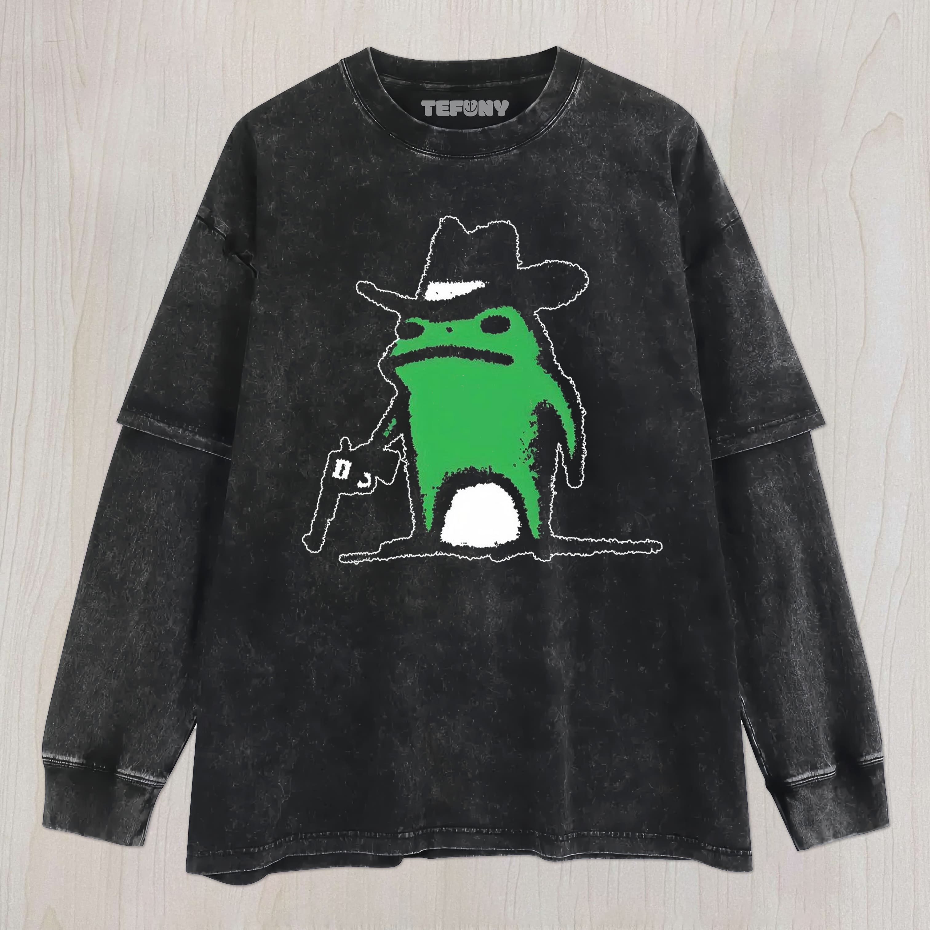 GUNNER FROG UNISEX TEE, TANK TOP, LAYERED LS, SWEATSHIRT & HOODIE