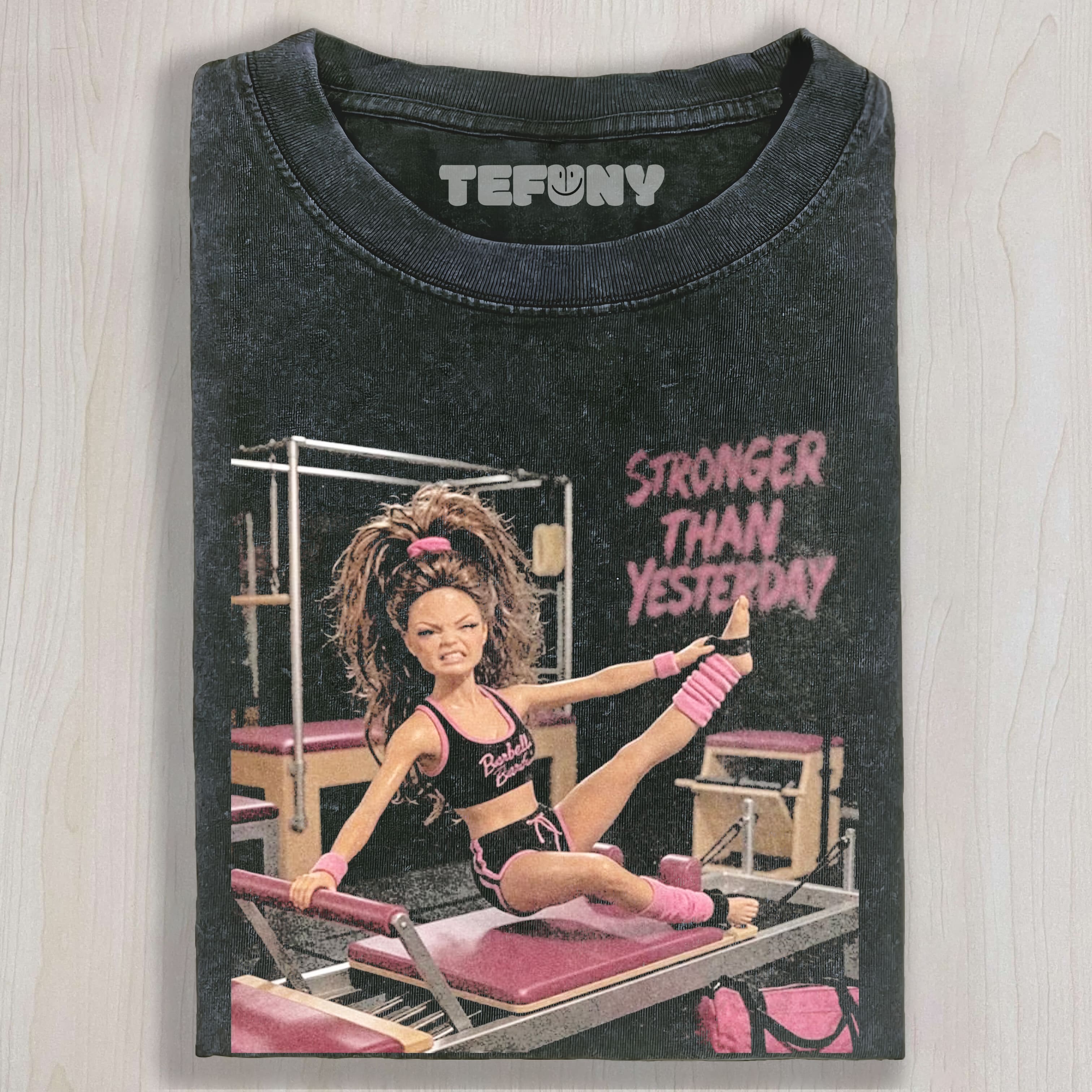 GYM DOLL GIRL FUNNY FACE MEME V10 UNISEX TEE, TANK TOP, LAYERED LS, SWEATSHIRT & HOODIE