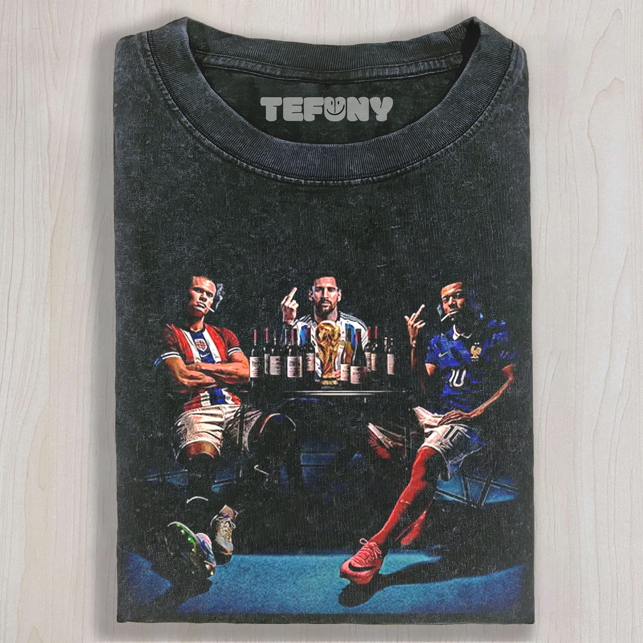 HAALAND & MESSI & MBAPPE UNISEX TEE, TANK TOP, LAYERED LS, SWEATSHIRT & HOODIE