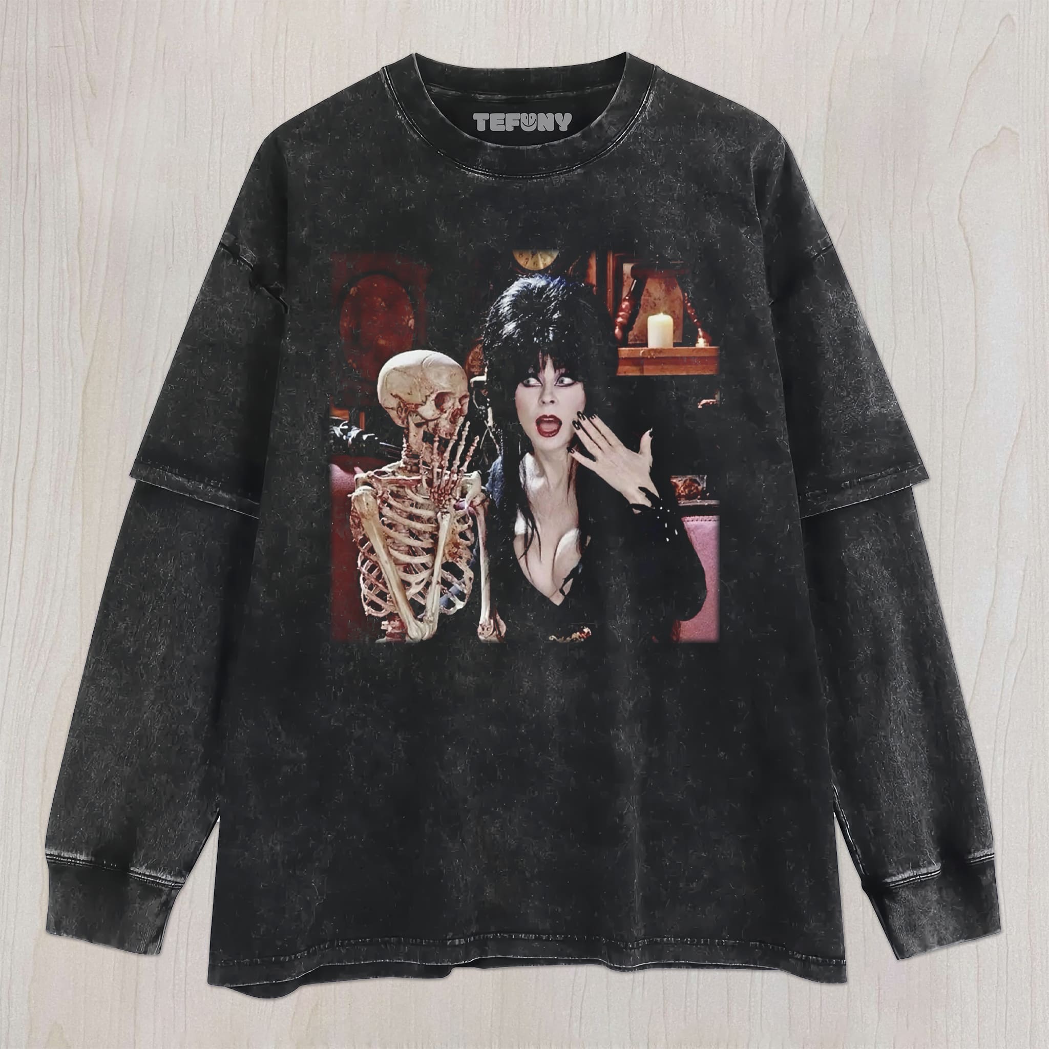 HALLOWEEN ELVIRA V4 UNISEX TEE, TANK TOP, LAYERED LS, SWEATSHIRT & HOODIE