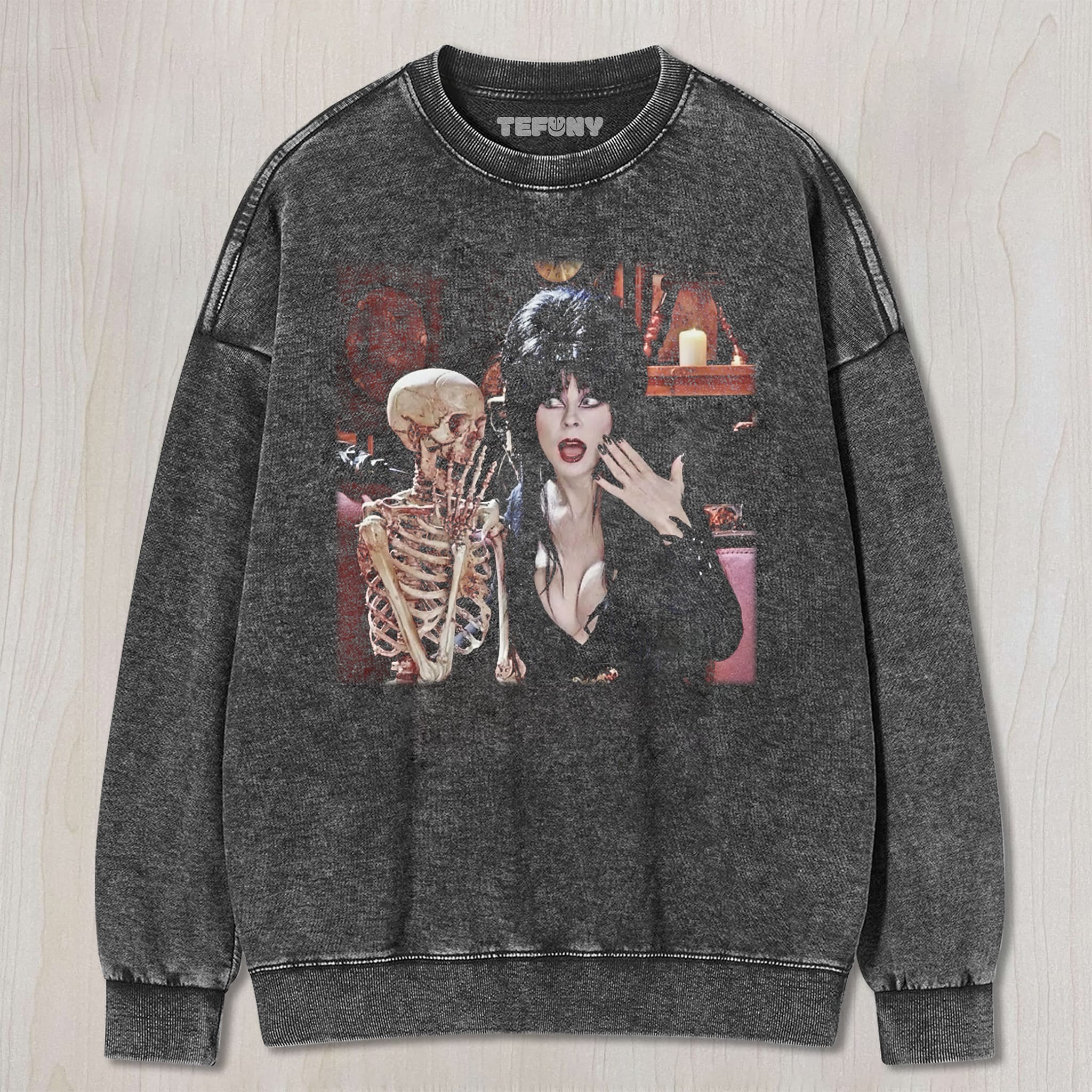 HALLOWEEN ELVIRA V4 UNISEX TEE, TANK TOP, LAYERED LS, SWEATSHIRT & HOODIE