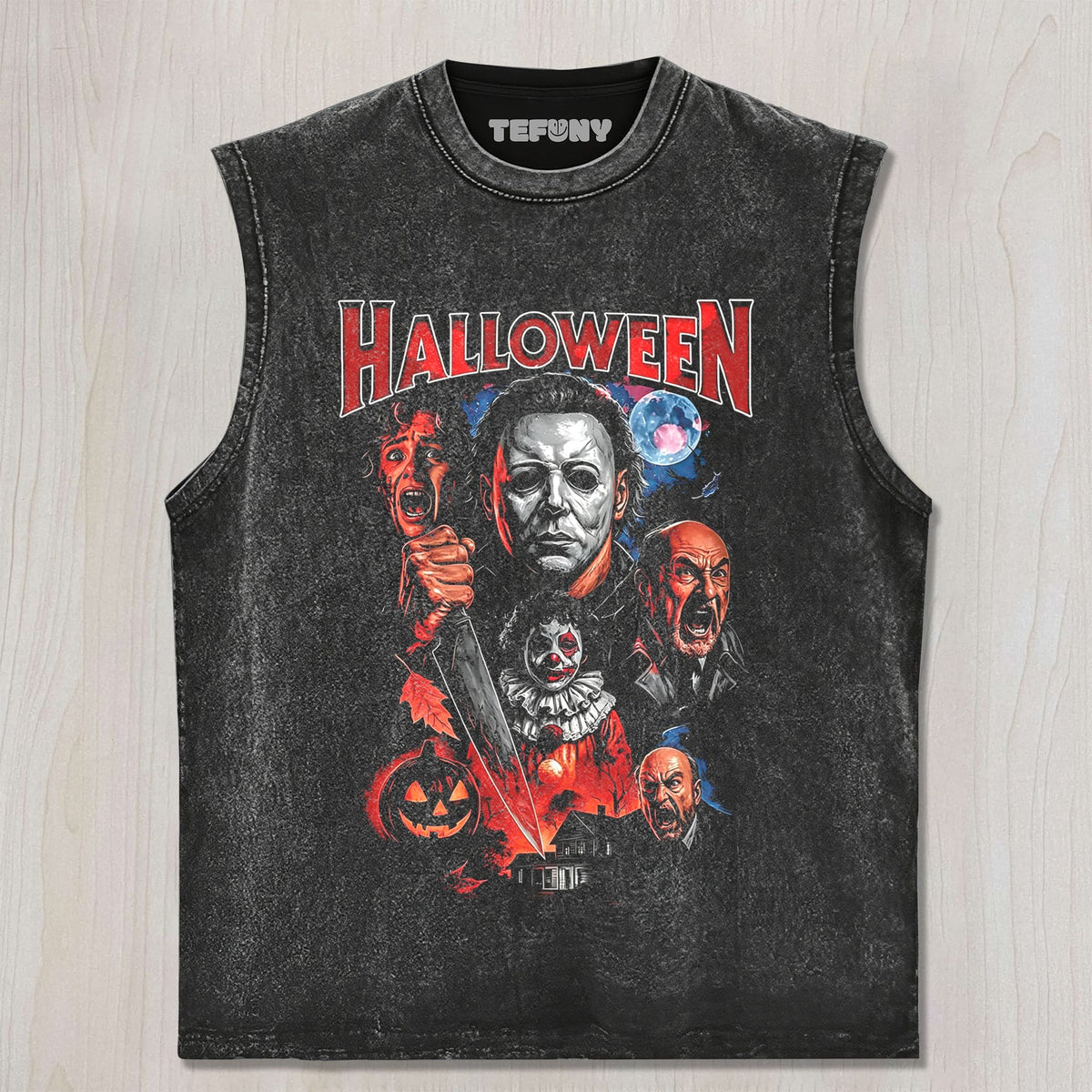 HALLOWEEN HORROR TEE V8 UNISEX TEE, TANK TOP, LAYERED LS, SWEATSHIRT & HOODIE