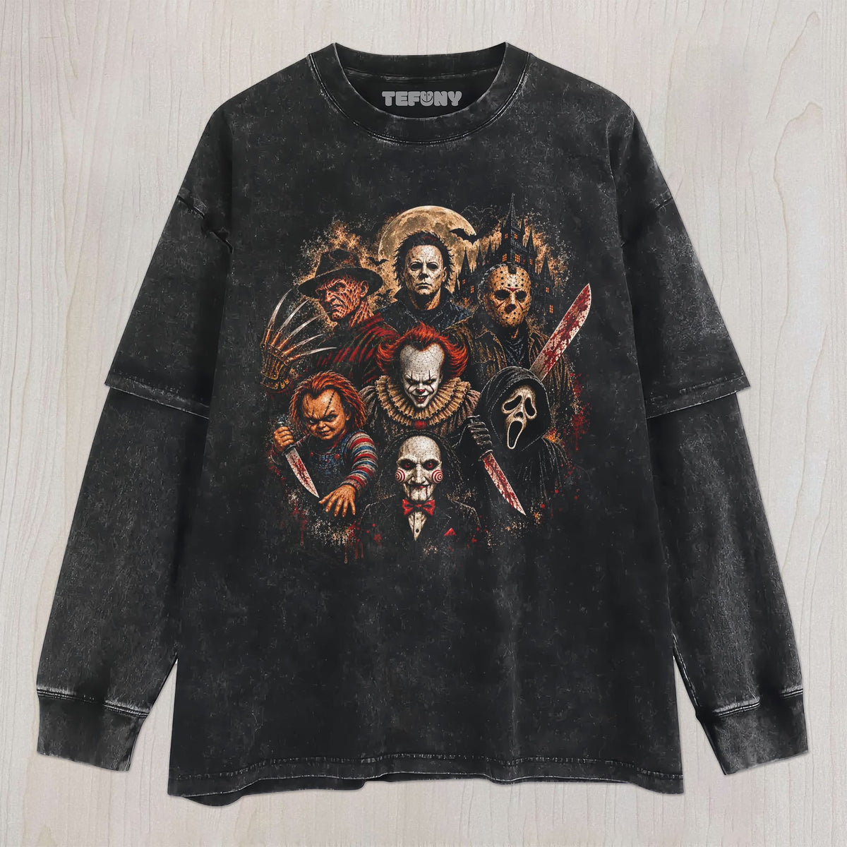 HALLOWEEN HORROR TEE V9 UNISEX TEE, TANK TOP, LAYERED LS, SWEATSHIRT & HOODIE