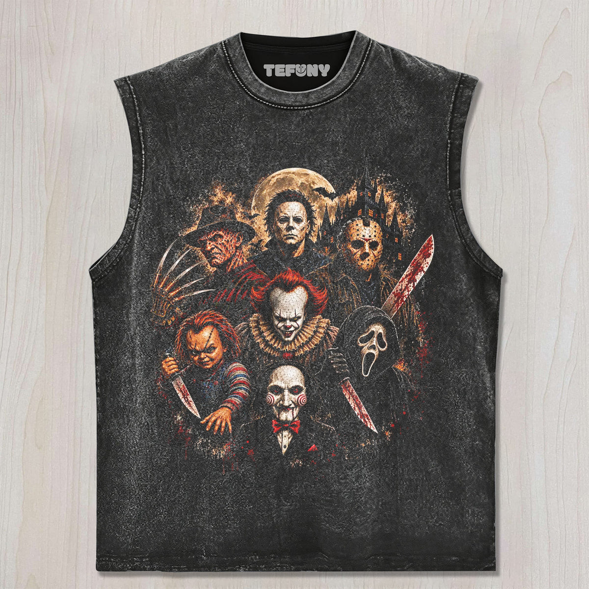 HALLOWEEN HORROR TEE V9 UNISEX TEE, TANK TOP, LAYERED LS, SWEATSHIRT & HOODIE