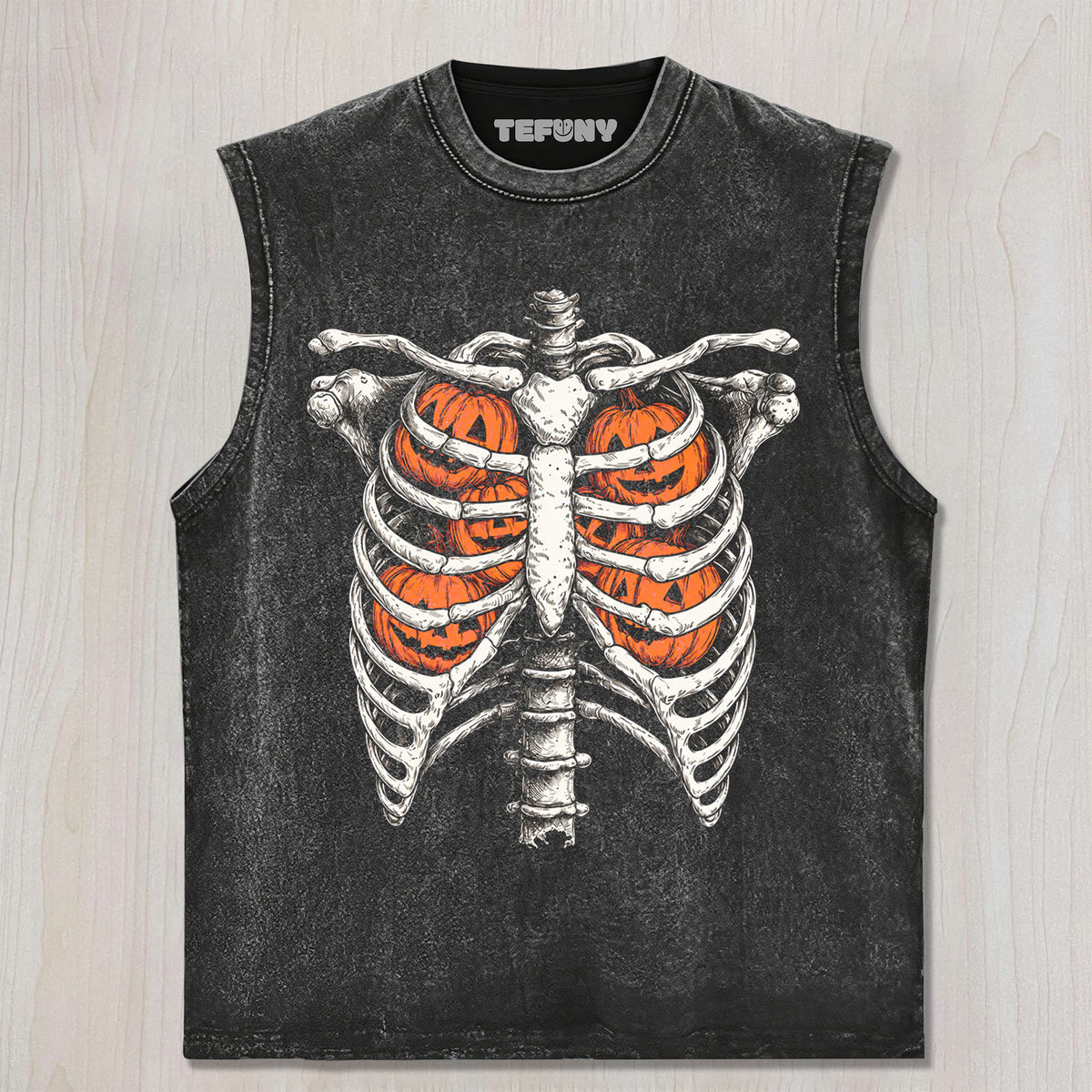 HALLOWEEN PUMPKIN SKULL UNISEX TEE, TANK TOP, LAYERED LS, SWEATSHIRT & HOODIE