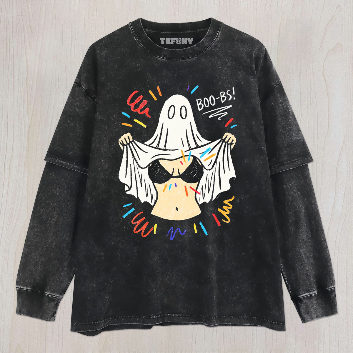 HALLOWEEN SEXY GHOST UNISEX TEE, TANK TOP, LAYERED LS, SWEATSHIRT & HOODIE