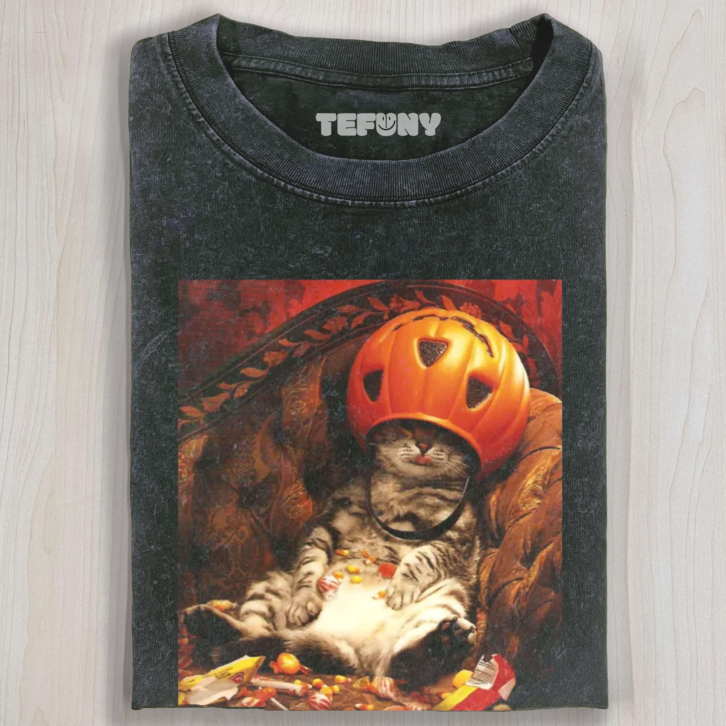 HALLOWEEN CAT T-SHIRT