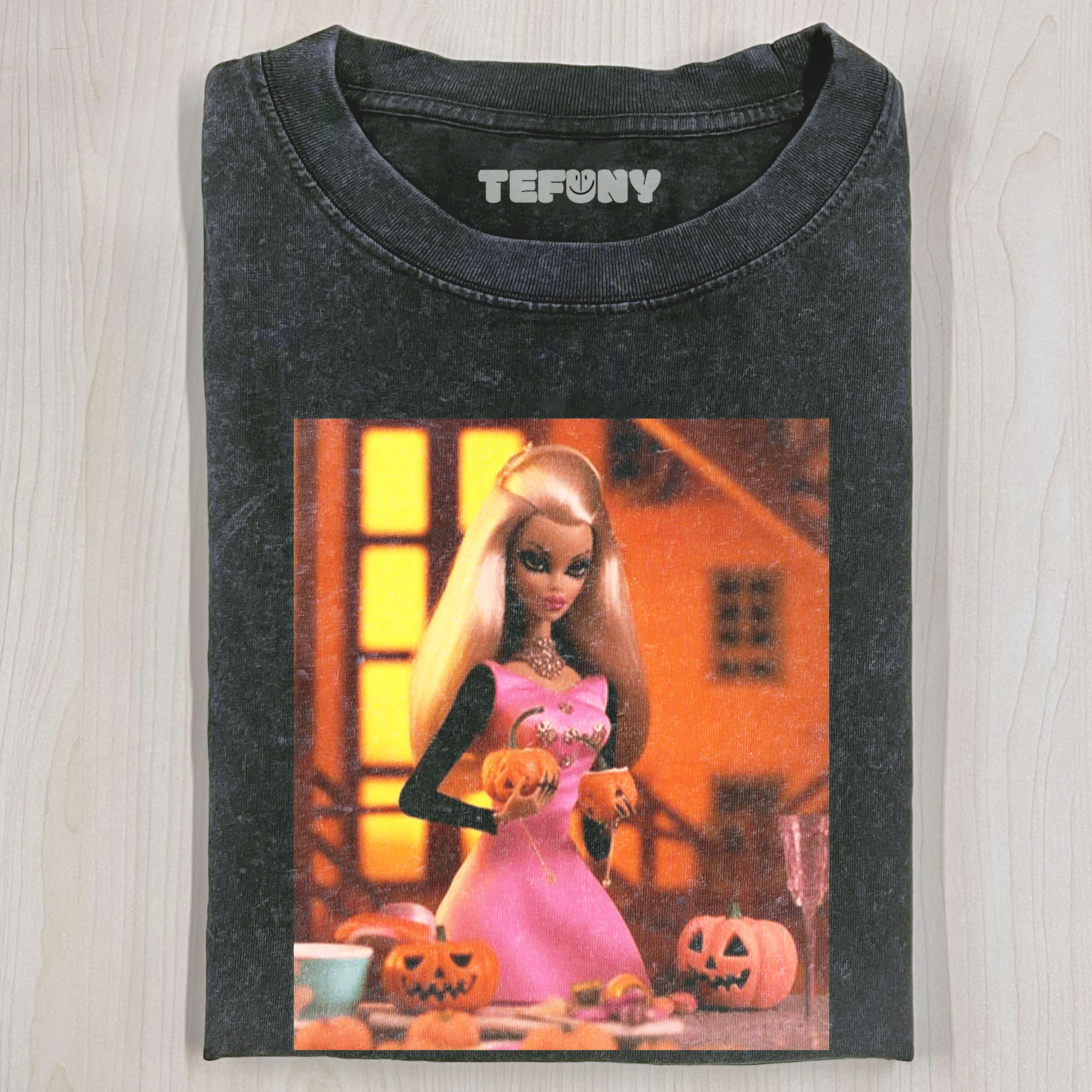 HALLOWEEN FUNNY BARBIE T-SHIRT V1