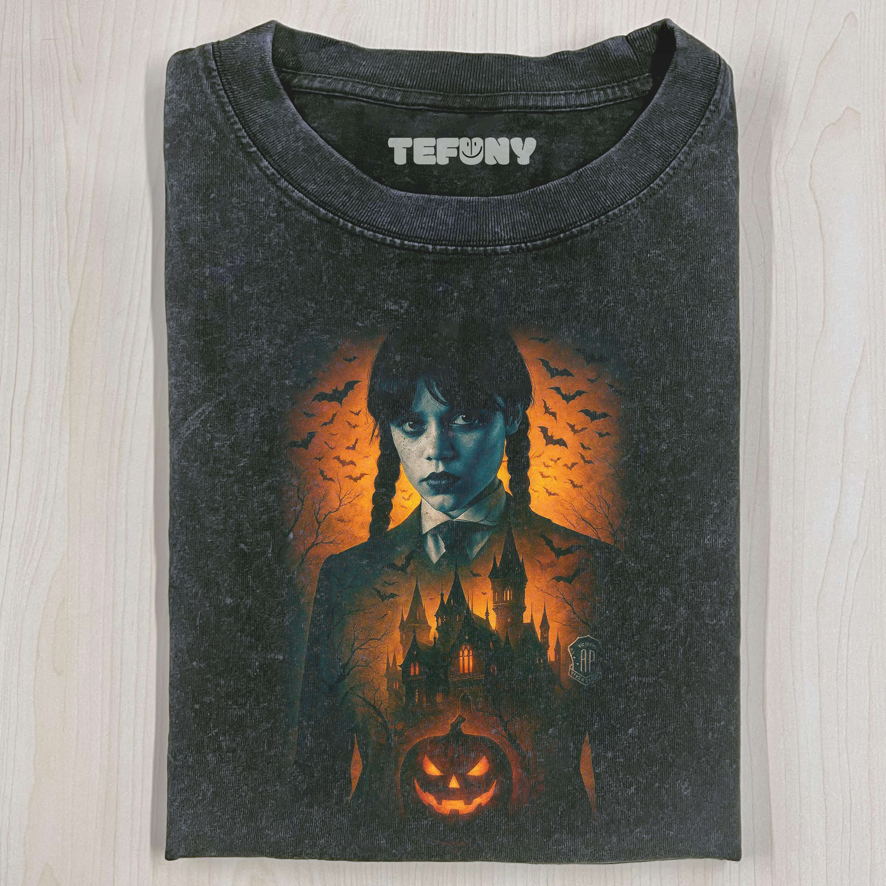 HALLOWEEN WEDNESDAY ADDAMS T-SHIRT