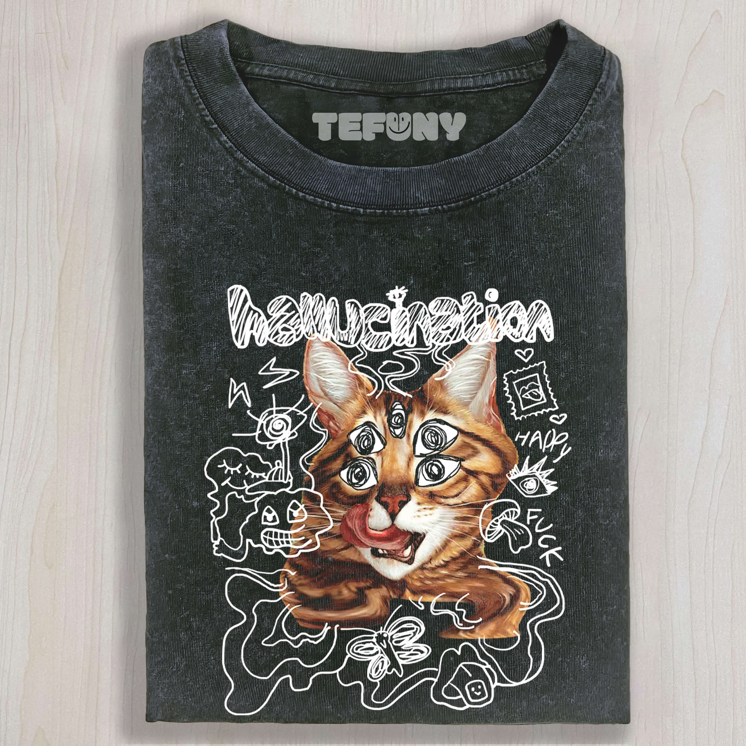 HALLUCINATION CAT TEE & SWEAT & HOOD