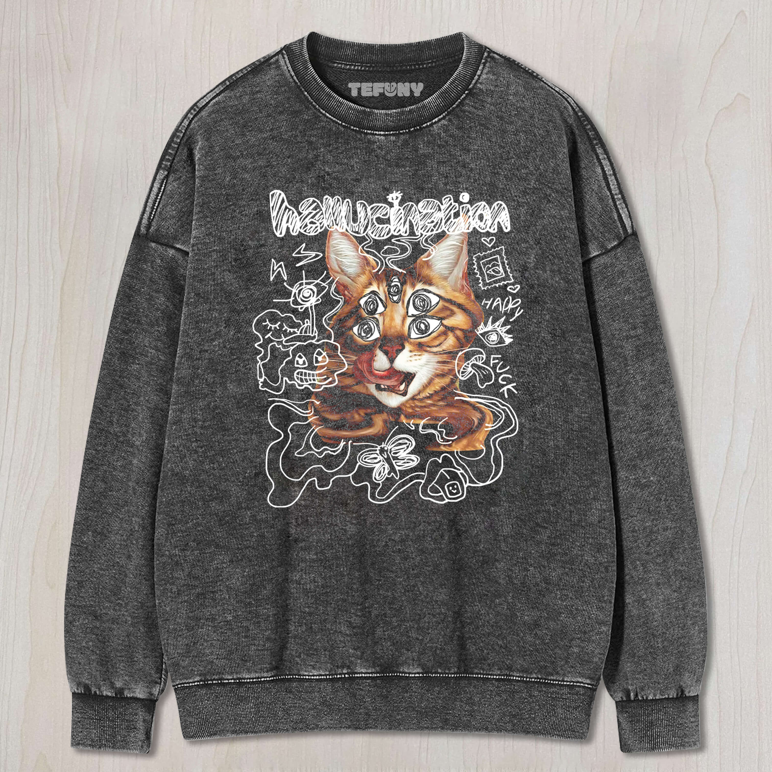 HALLUCINATION CAT TEE & SWEAT & HOOD