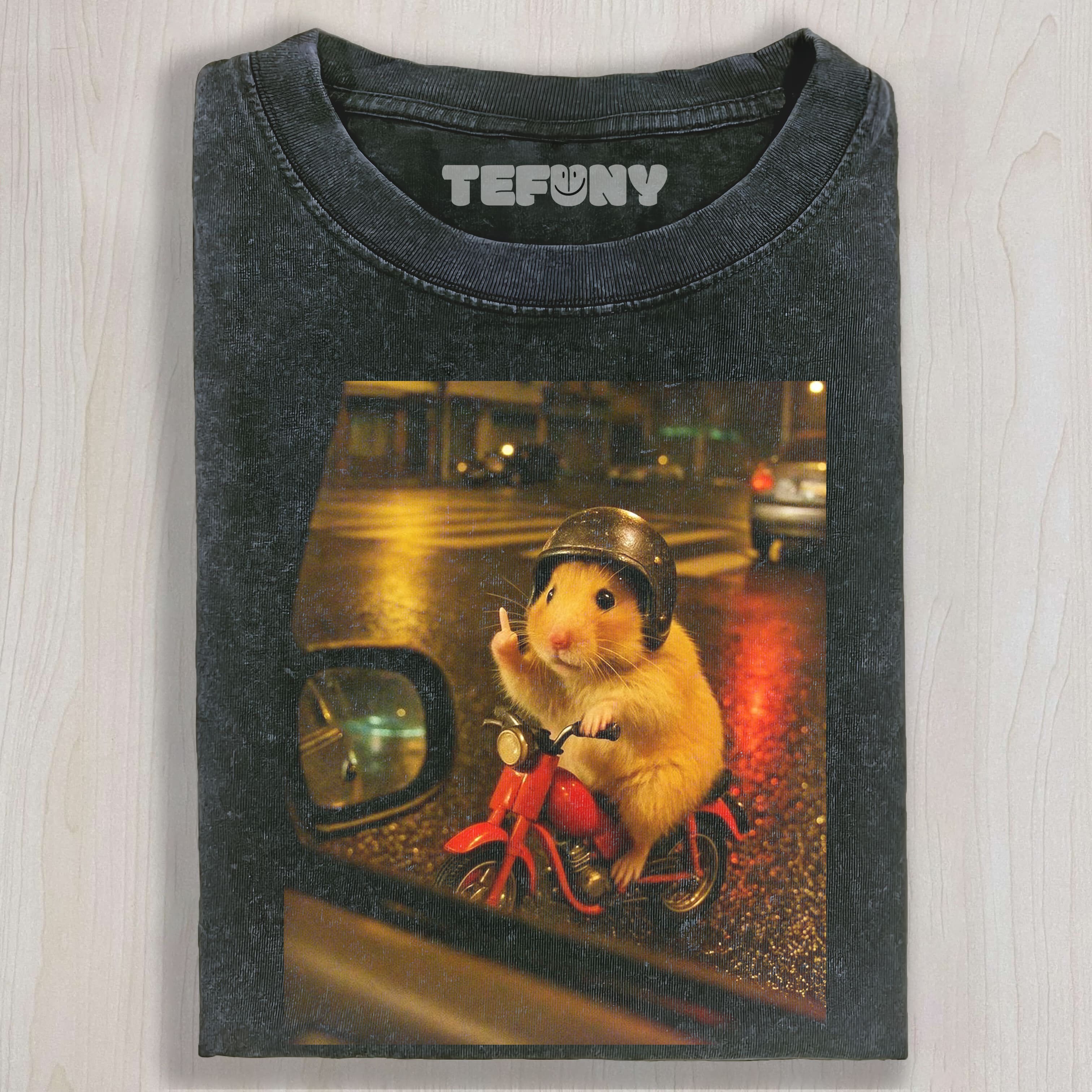 HAMSTER RIDING A BIKE MF UNISEX TEE, TANK TOP, LAYERED LS, SWEATSHIRT & HOODIE