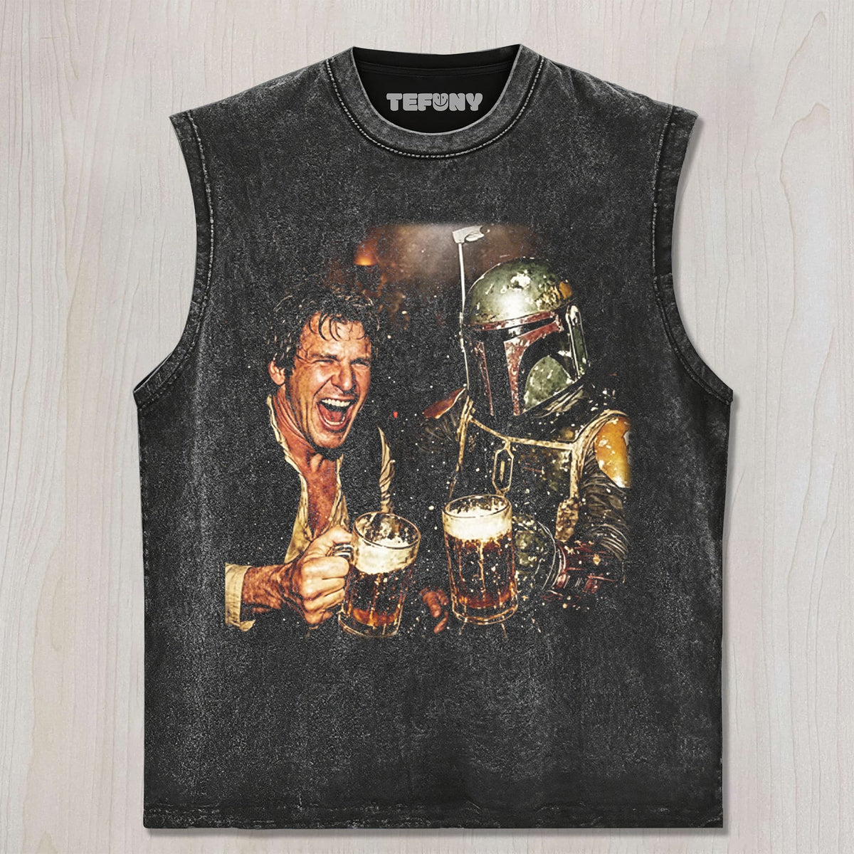 HAN SOLO AND BOBA FETT FUNNY MEME UNISEX TEE, TANK TOP, LAYERED LS, SWEATSHIRT & HOODIE