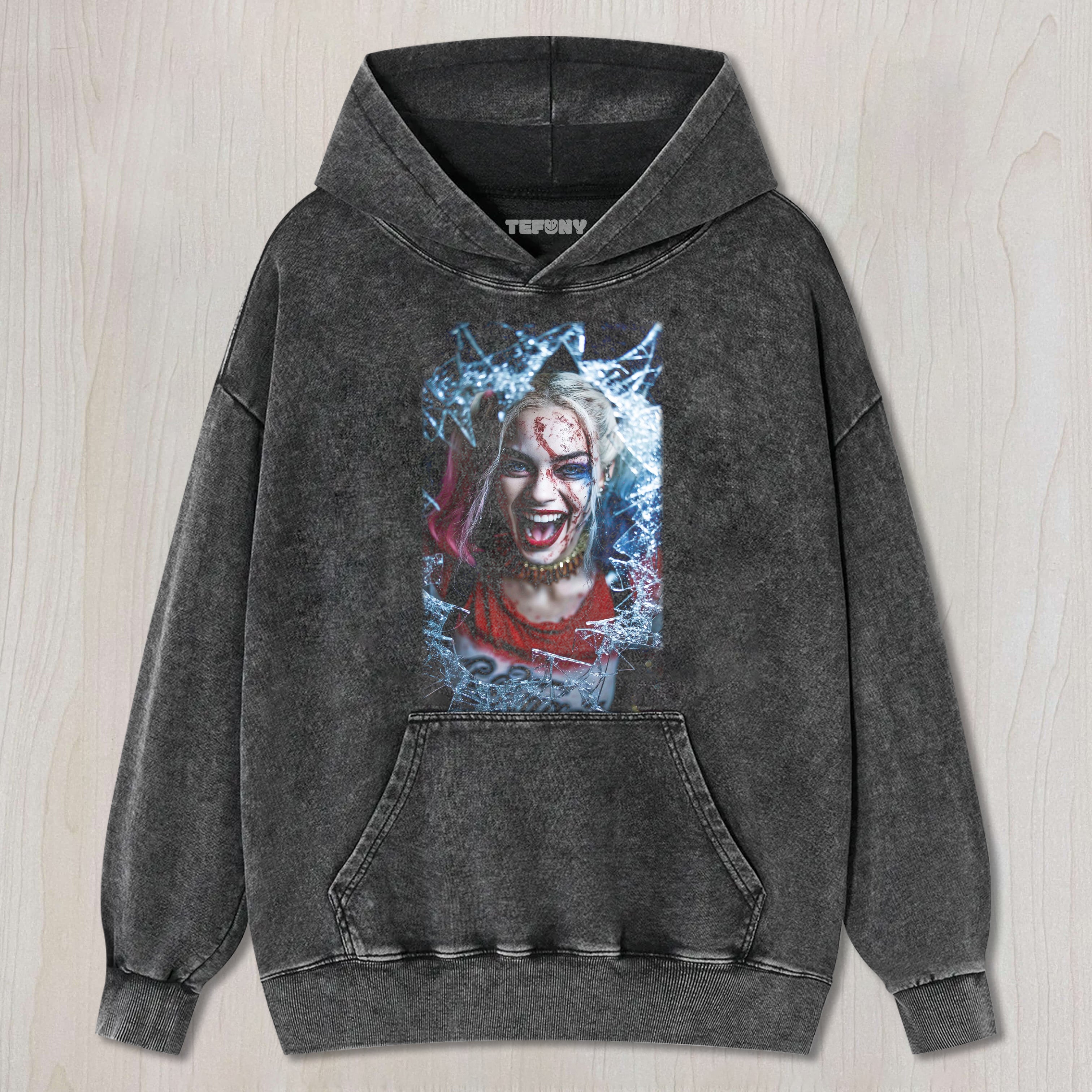 HARLEY QUINN IN THE SHATTERED MIRROR TEE & SWEAT & HOOD