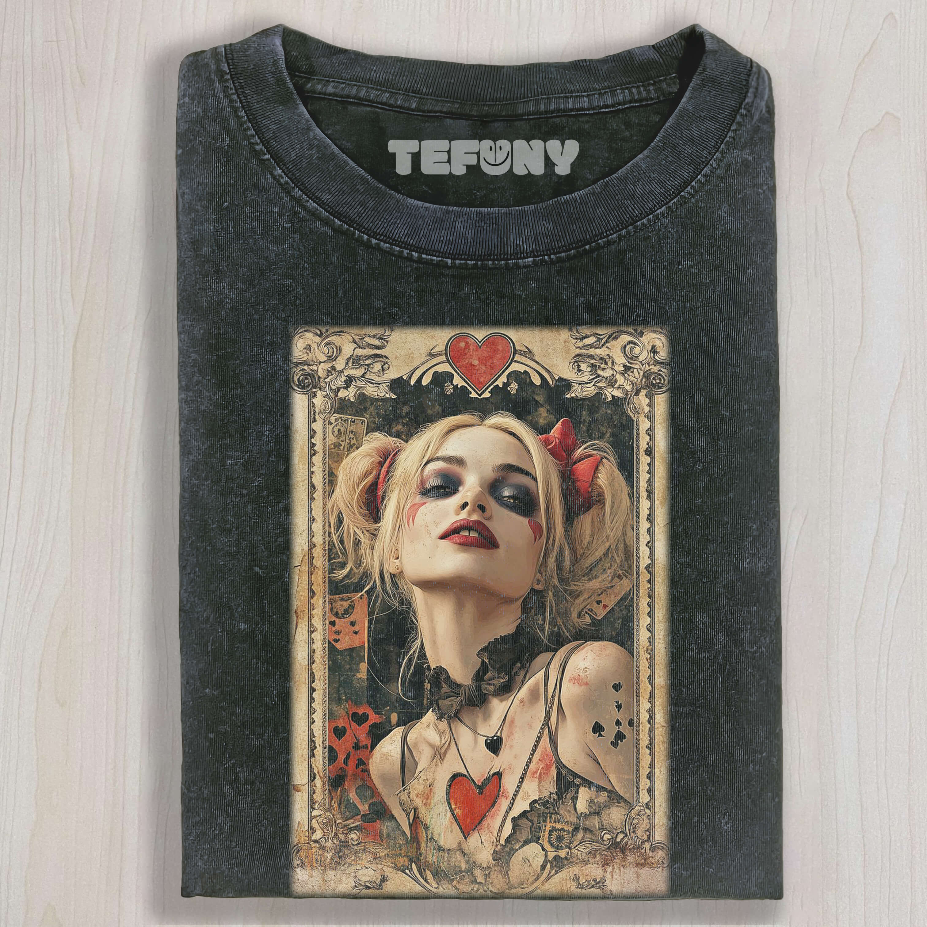 HARLEY QUINN CARDS TEE & SWEAT & HOOD