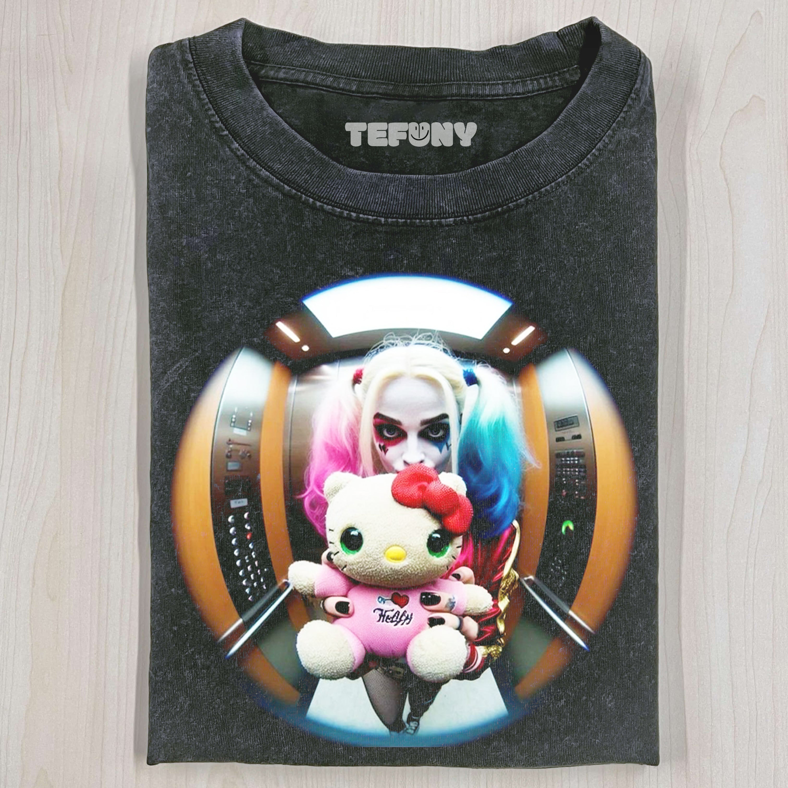 HARLEY QUINN & HELLO KITTY TEE V1