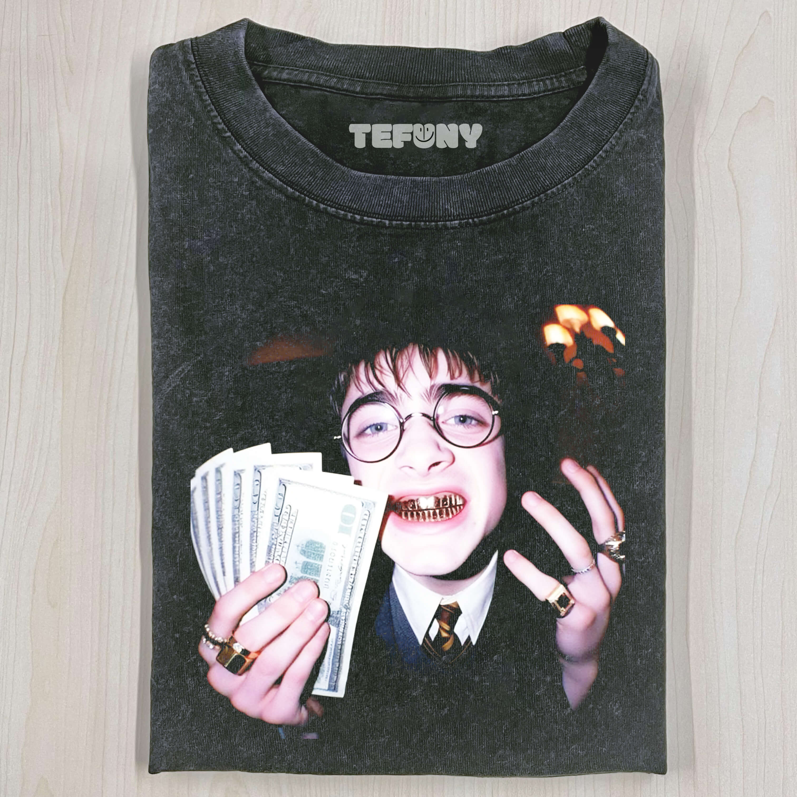 HARRY POTTER HOLDING MONEY T-SHIRT
