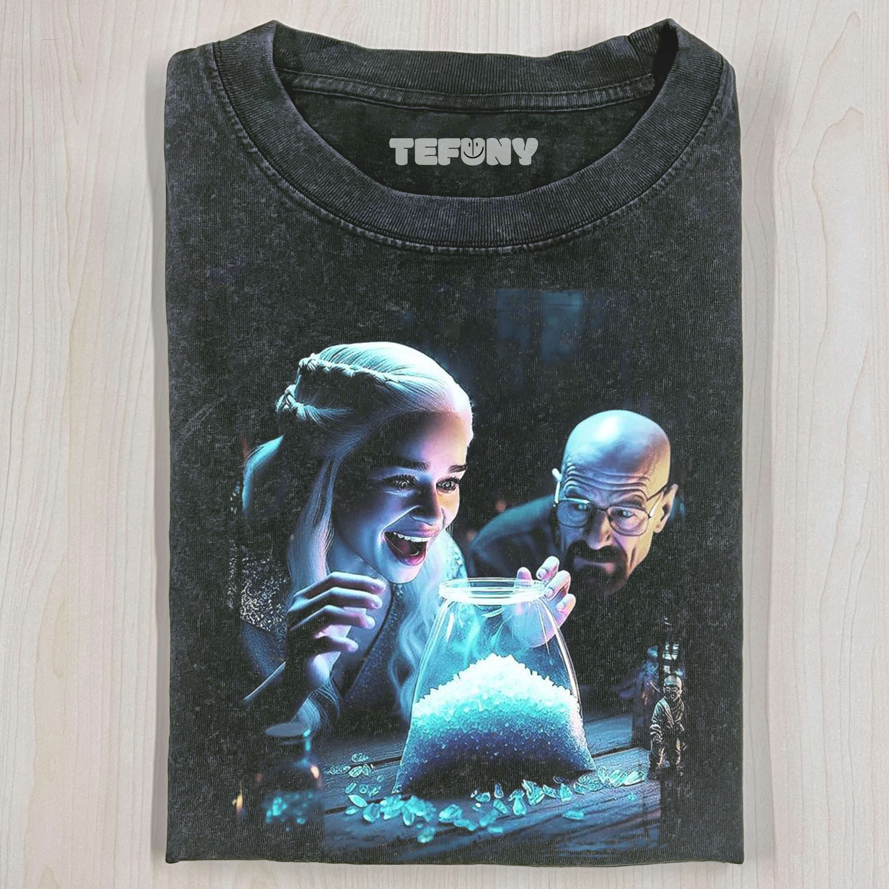 HEISENBERG KHALEESI BLUE CRYSTAL WALTER T-SHIRT