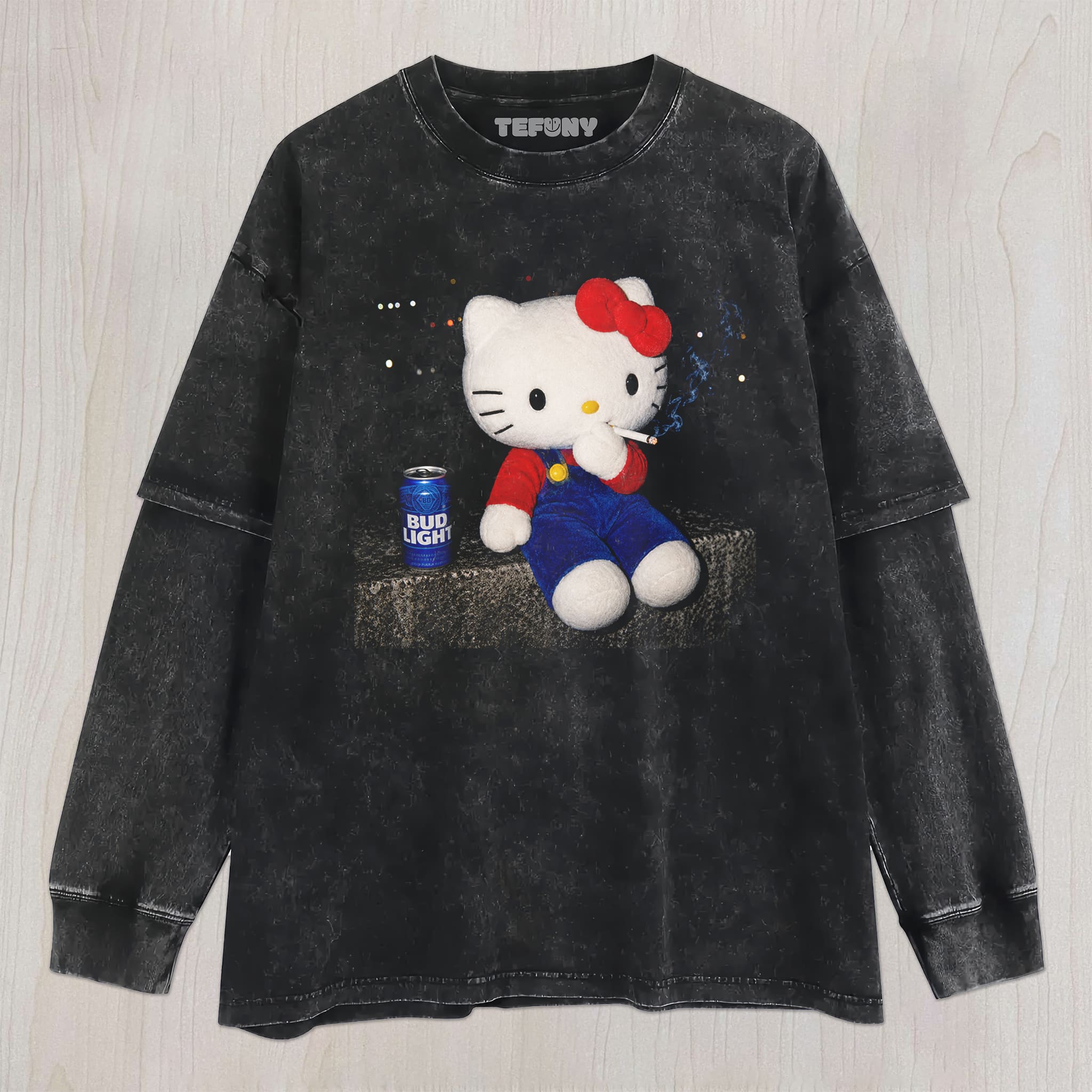 HELLO K CAT EMO UNISEX TEE, TANK TOP, LAYERED LS, SWEATSHIRT & HOODIE
