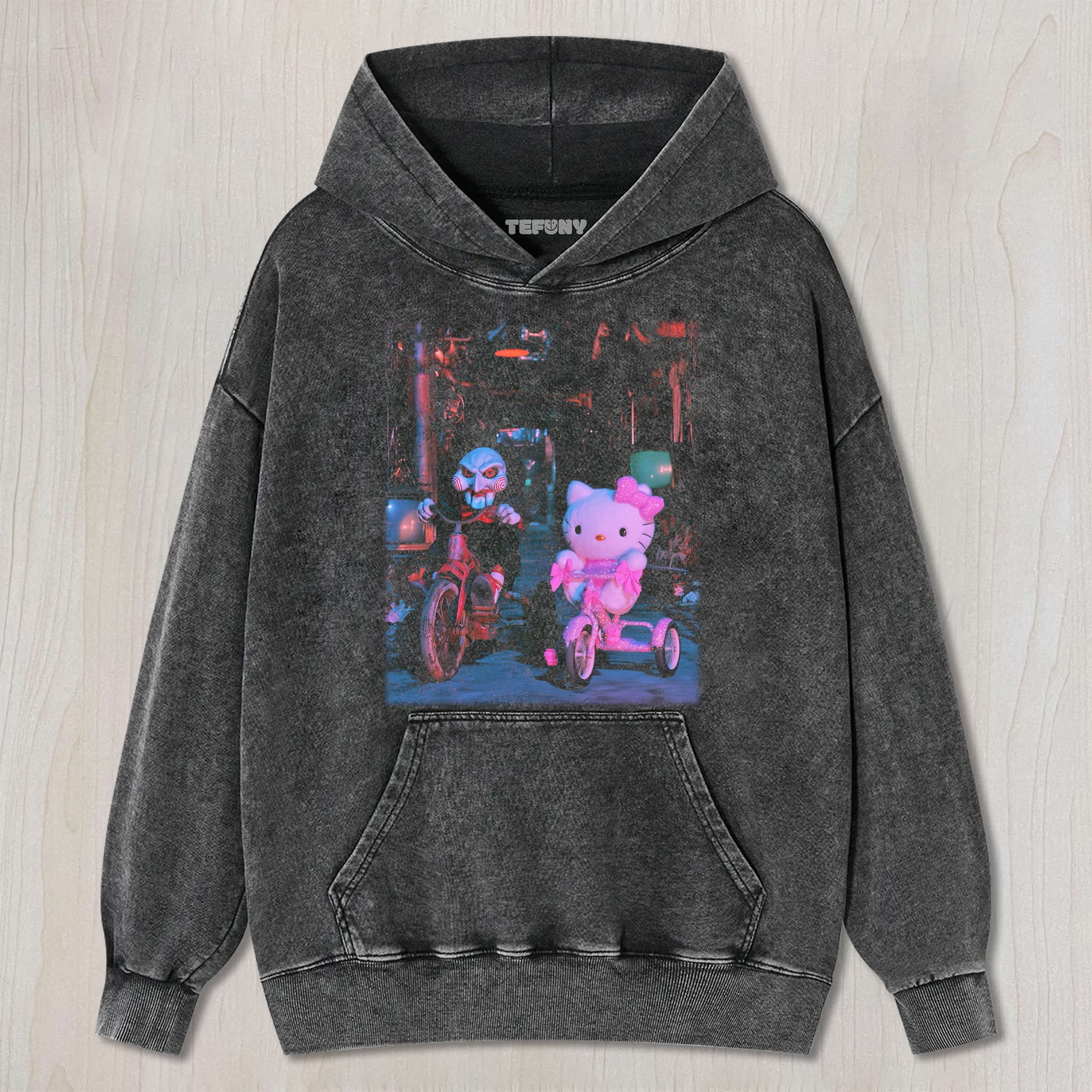 HELLO KITTY AND HORROR V1 UNISEX TEE, TANK TOP, LAYERED LS, SWEATSHIRT & HOODIE