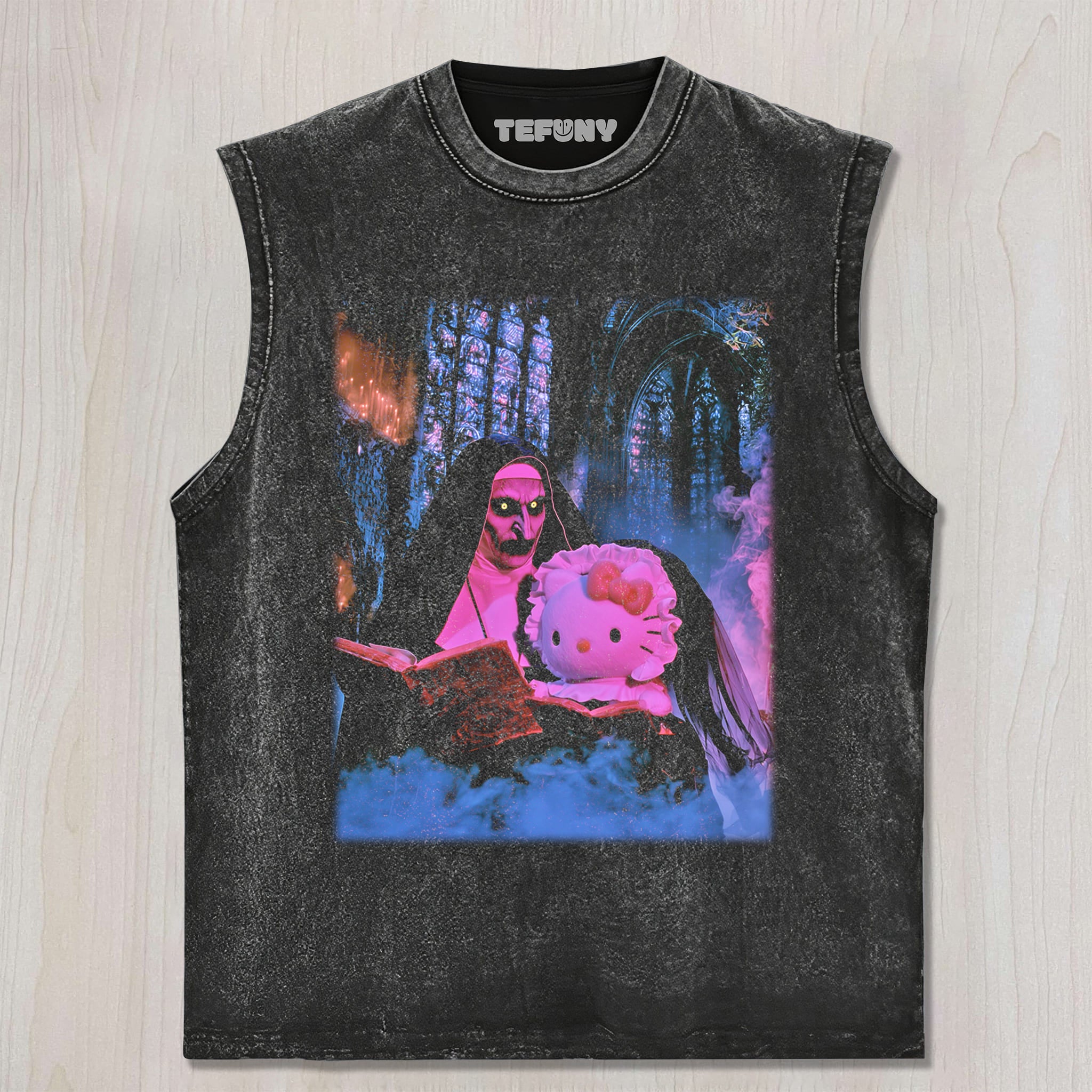 HELLO KITTY AND HORROR V7 UNISEX TEE, TANK TOP, LAYERED LS, SWEATSHIRT & HOODIE