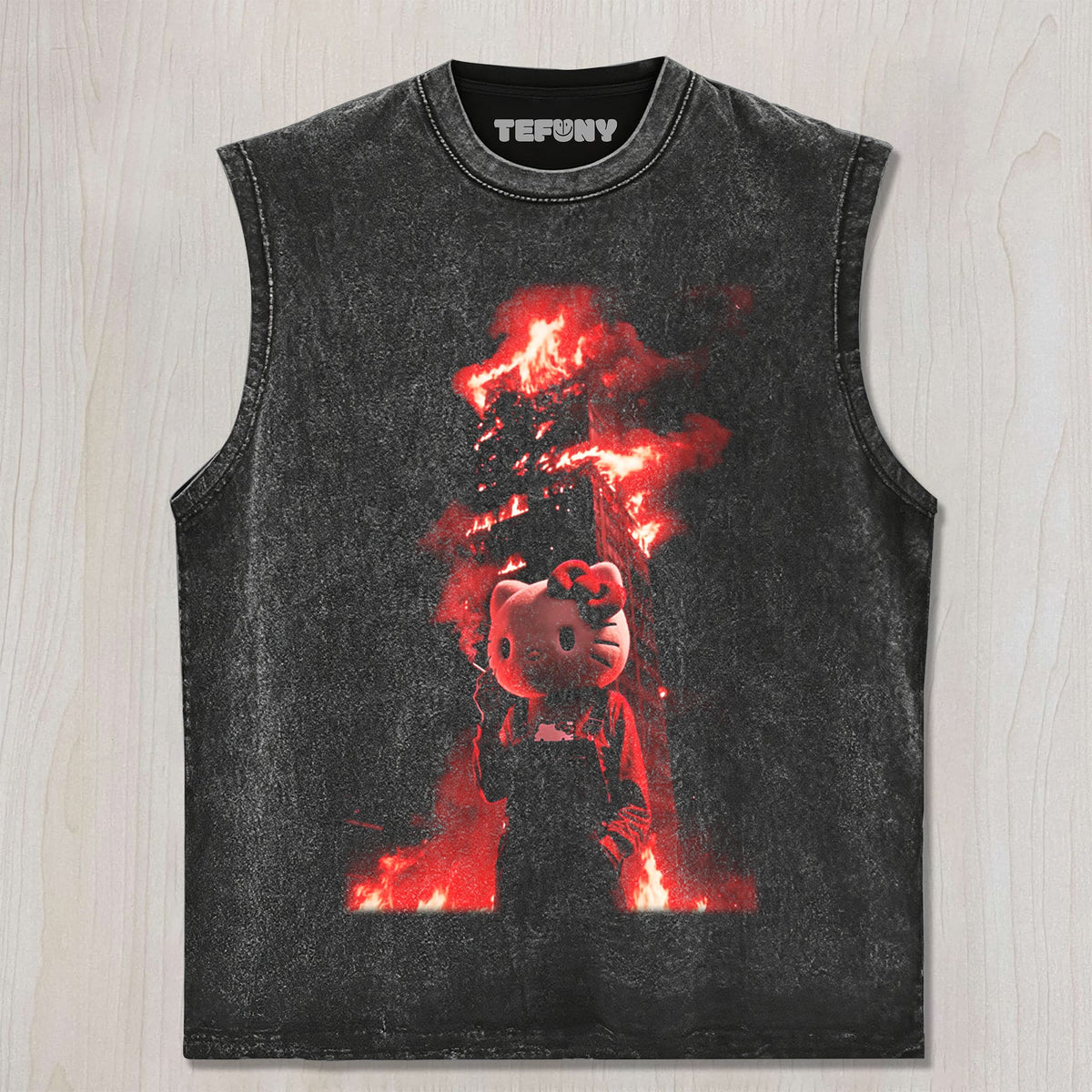 HELLO KITTY FIRE UNISEX TEE, TANK TOP, LAYERED LS, SWEATSHIRT & HOODIE