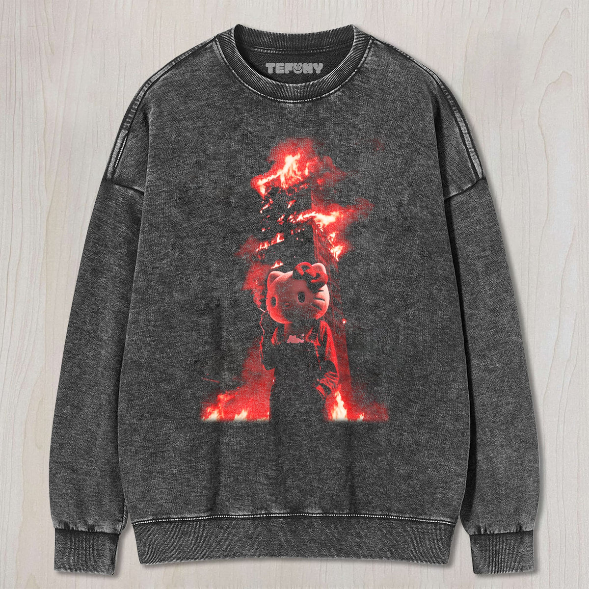HELLO KITTY FIRE UNISEX TEE, TANK TOP, LAYERED LS, SWEATSHIRT & HOODIE