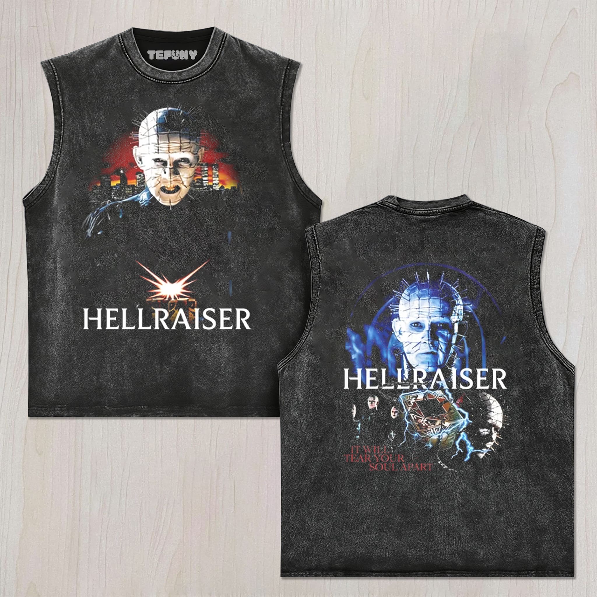 HELLRAISER UNISEX TEE, TANK TOP, LAYERED LS, SWEATSHIRT & HOODIE