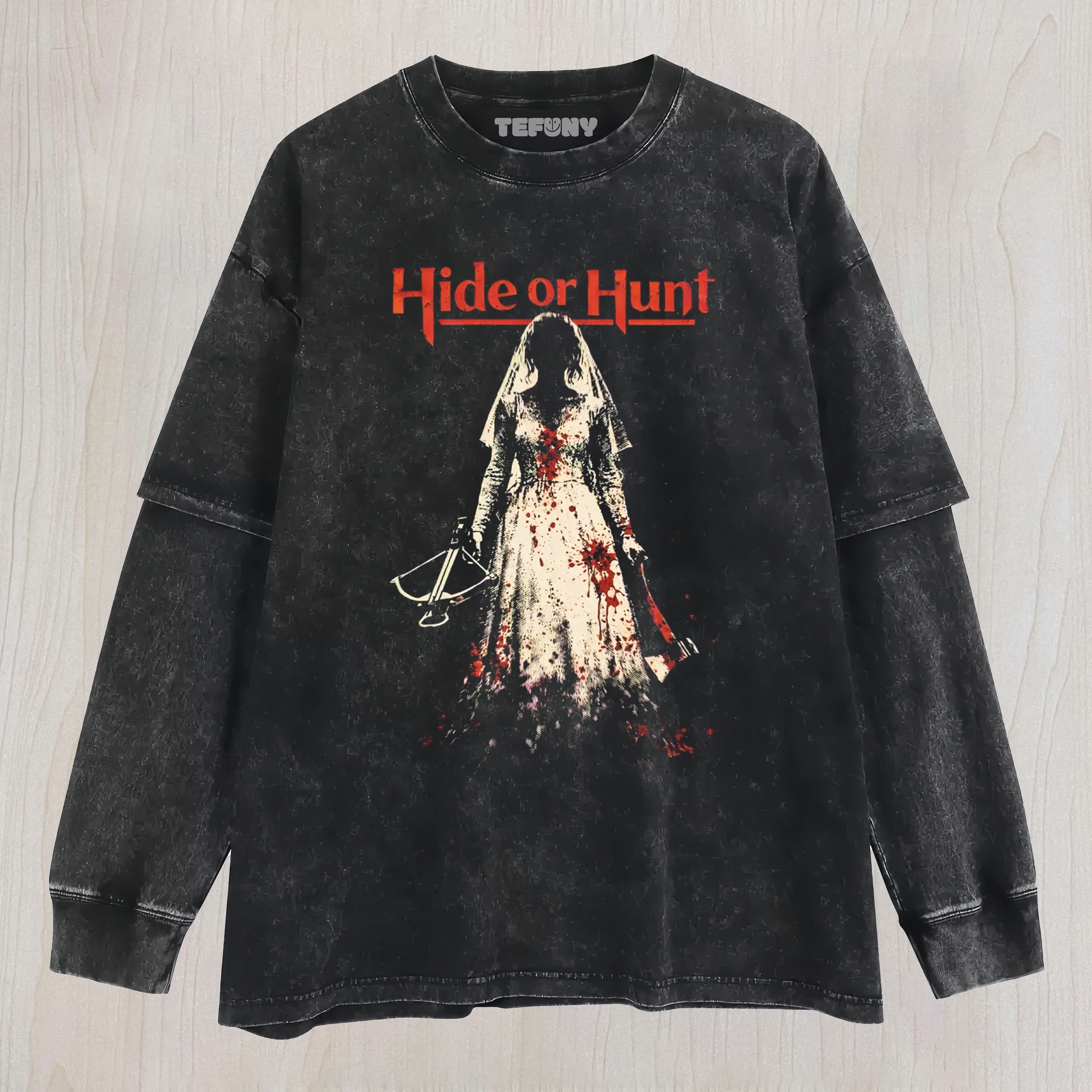 HIDE OR HUNT LAYERED LONG SLEEVE