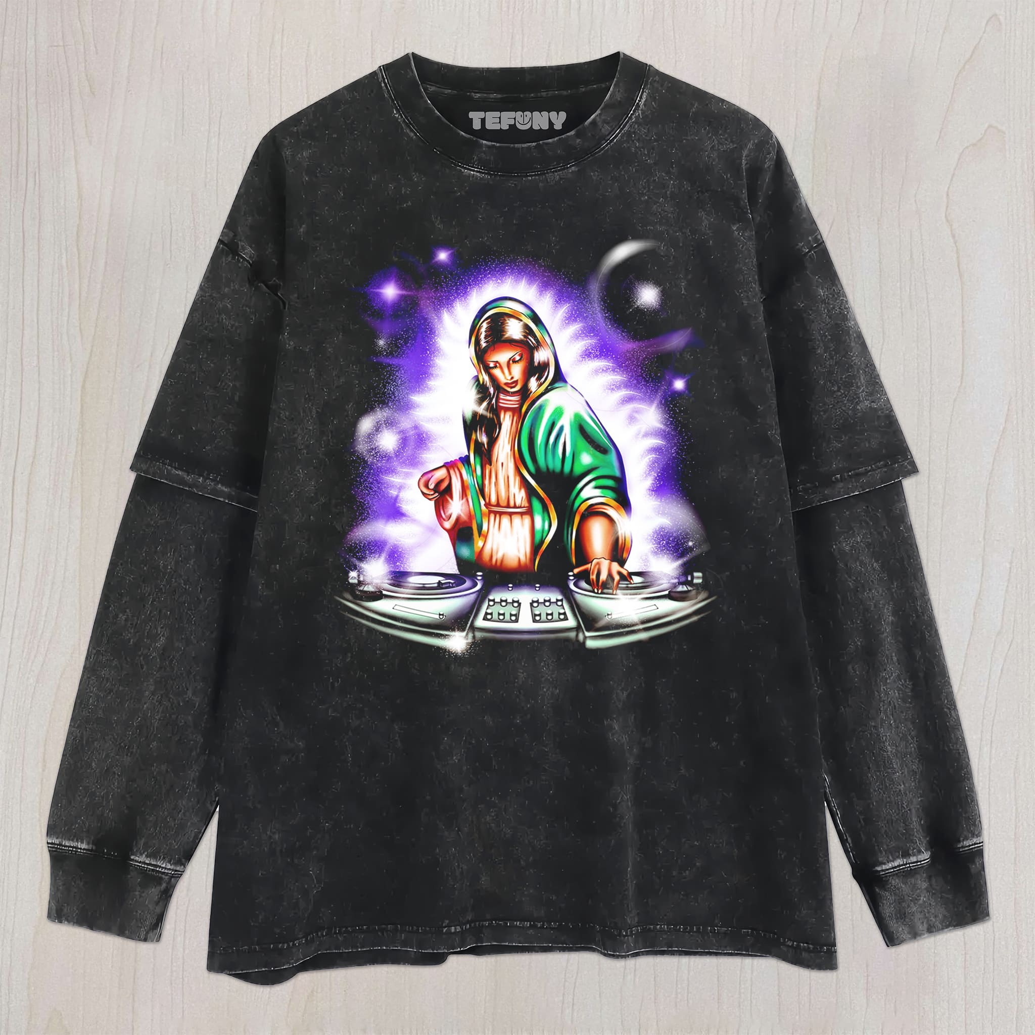 HOLY MOTHER DJ UNISEX TEE, TANK TOP, LAYERED LS, SWEATSHIRT & HOODIE