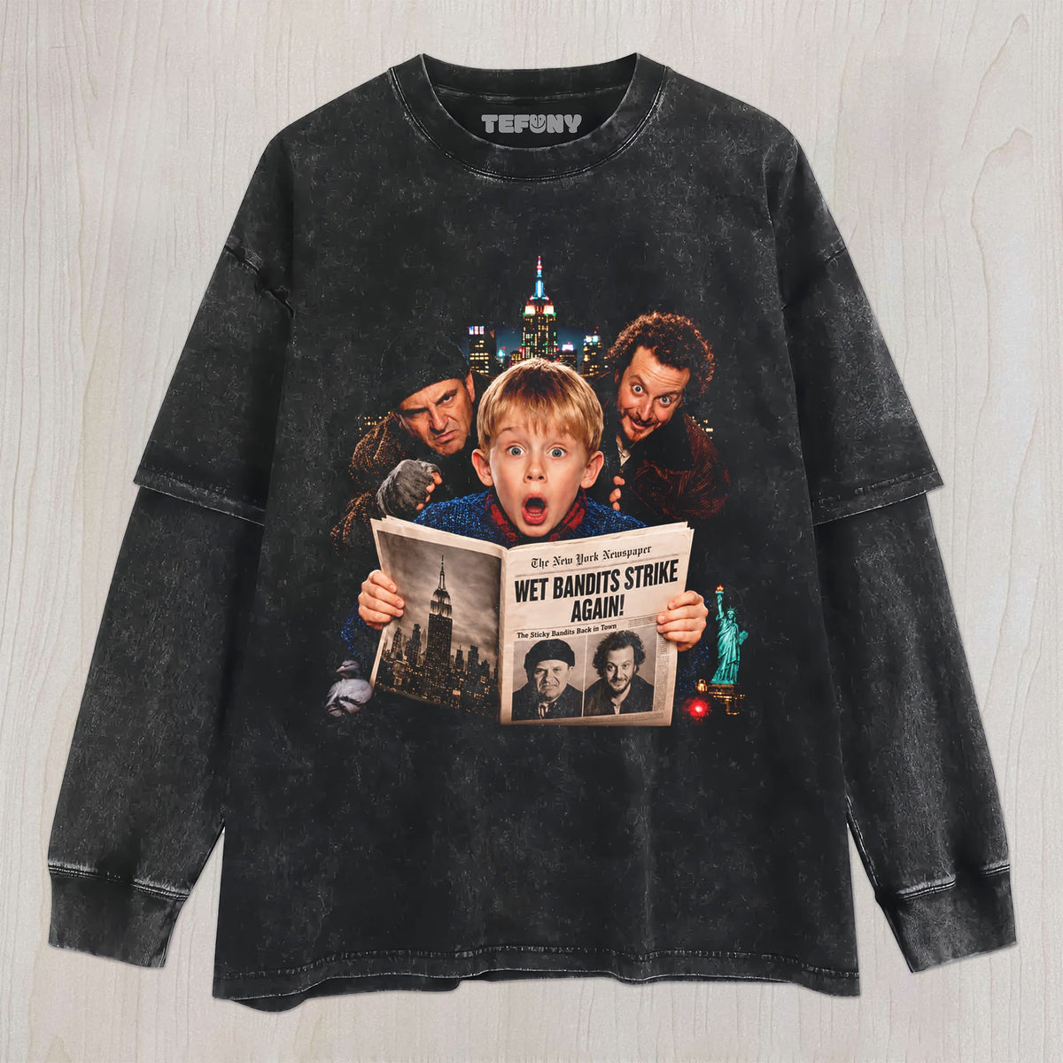 HOME ALONE N2 UNISEX TEE, TANK TOP, LAYERED LS, SWEATSHIRT & HOODIE