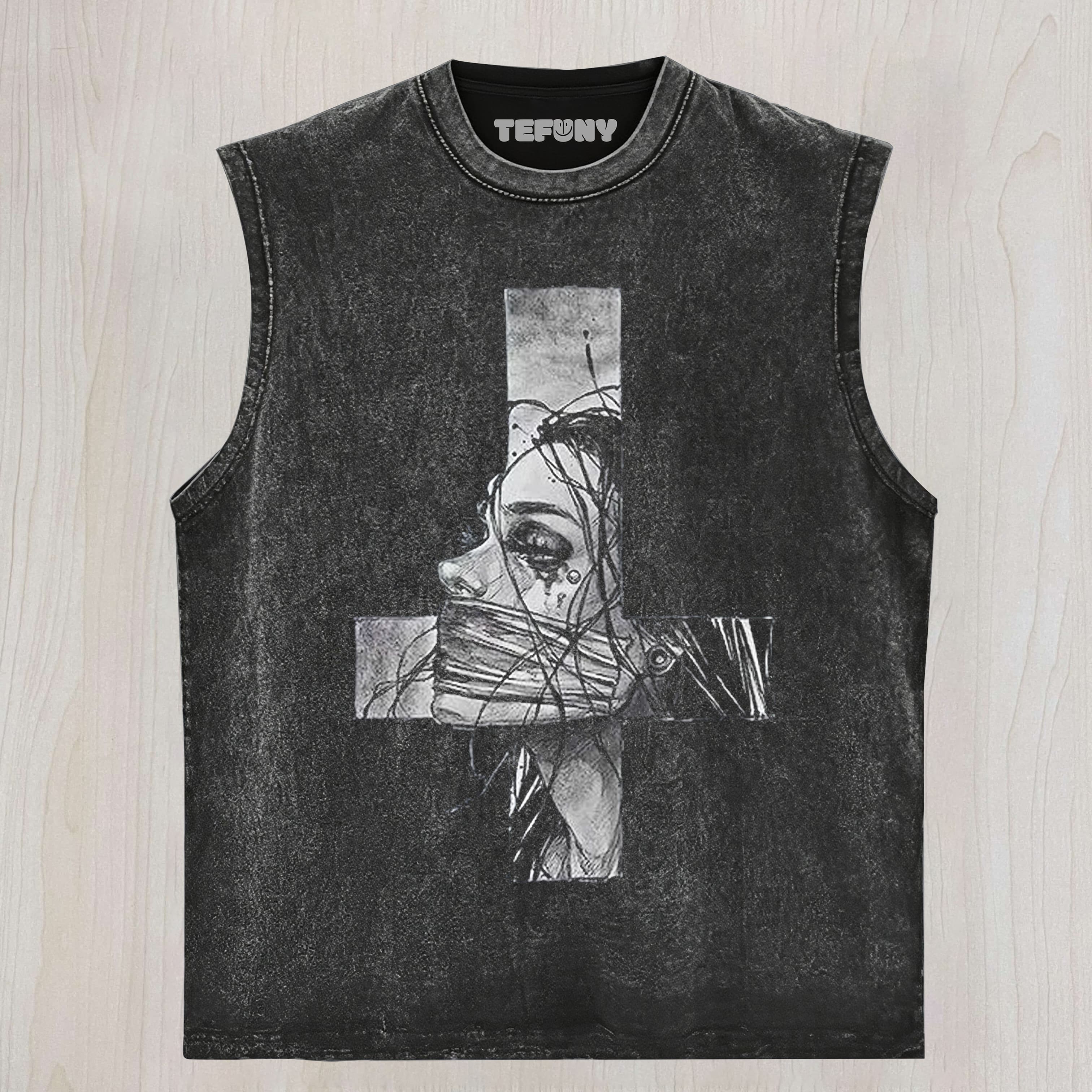 HOPELESS LADY WAS CRUCIFIED TANK TOP