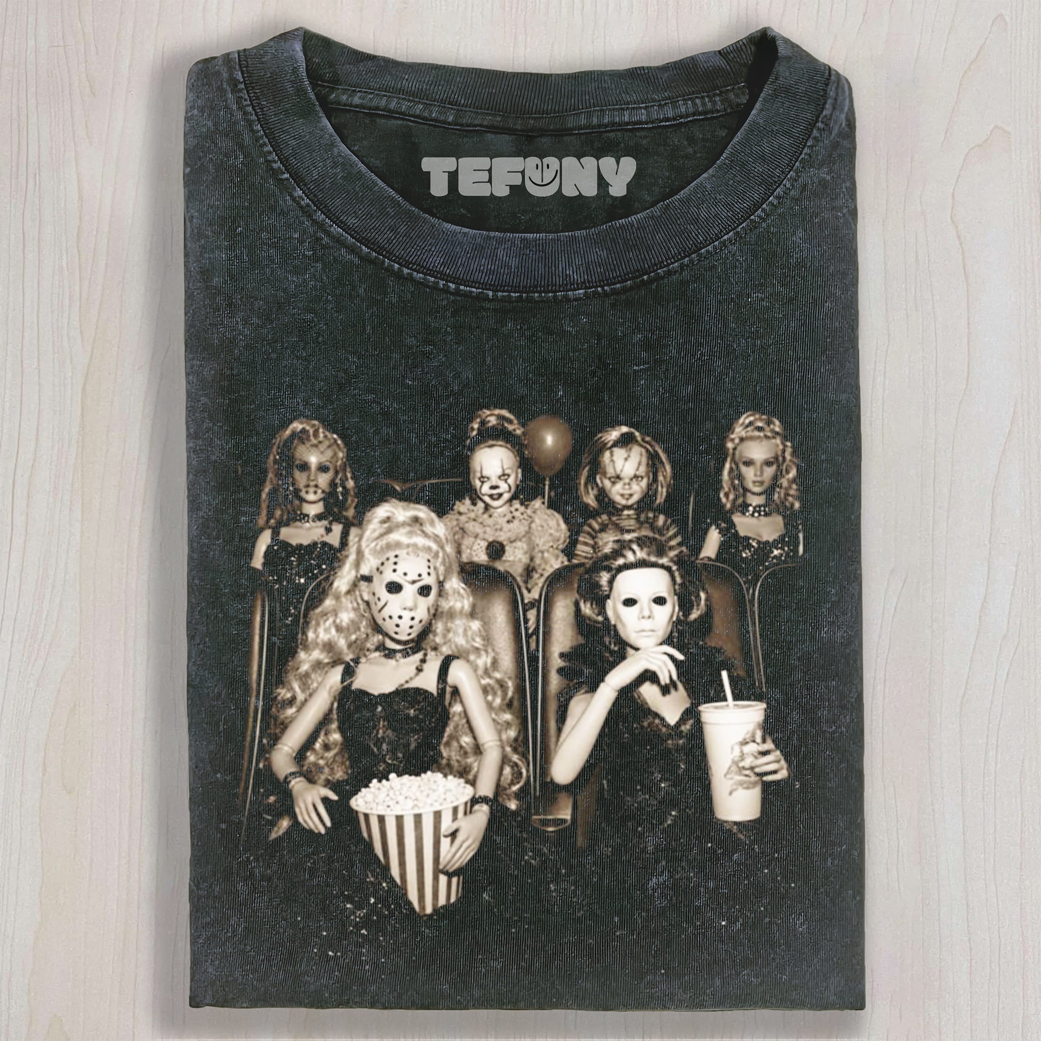 HORROR DOLLS MOVIE NIGHT UNISEX TEE, TANK TOP, LAYERED LS, SWEATSHIRT & HOODIE