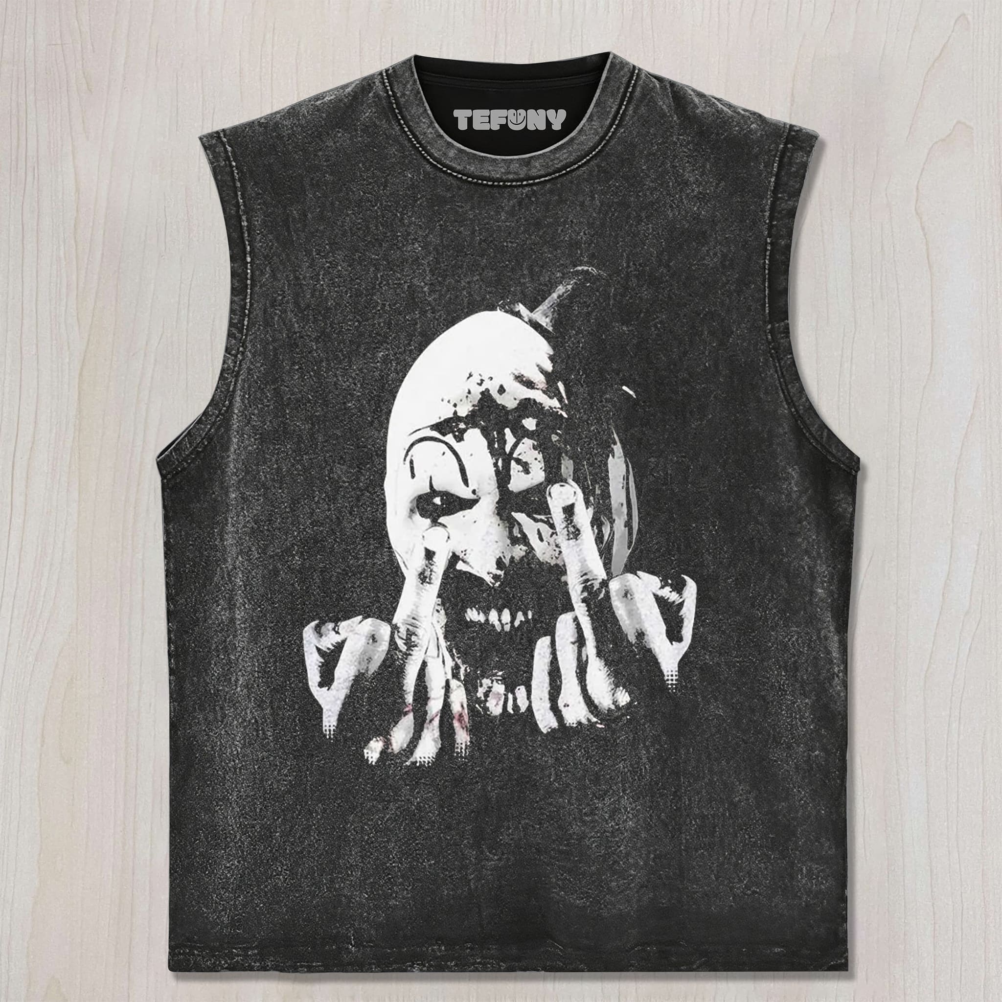 HORROR MIDDLE FINGER UNISEX TEE, TANK TOP, LAYERED LS, SWEATSHIRT & HOODIE
