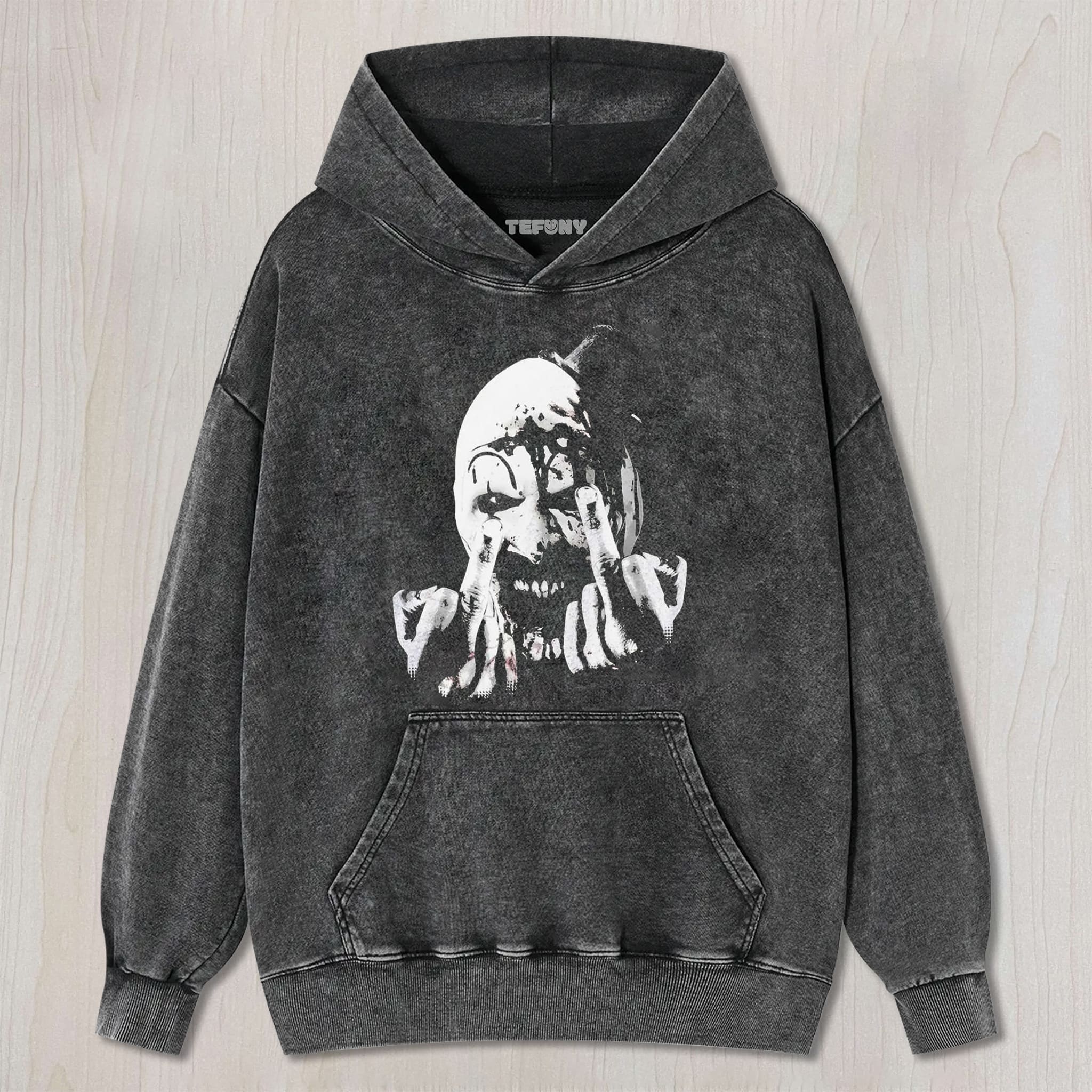 HORROR MIDDLE FINGER UNISEX TEE, TANK TOP, LAYERED LS, SWEATSHIRT & HOODIE