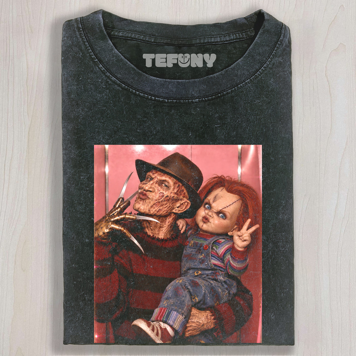 HORROR MOVIE CHARACTERS GROUP PHOTO V1 UNISEX TEE, TANK TOP, LAYERED LS, SWEATSHIRT & HOODIE
