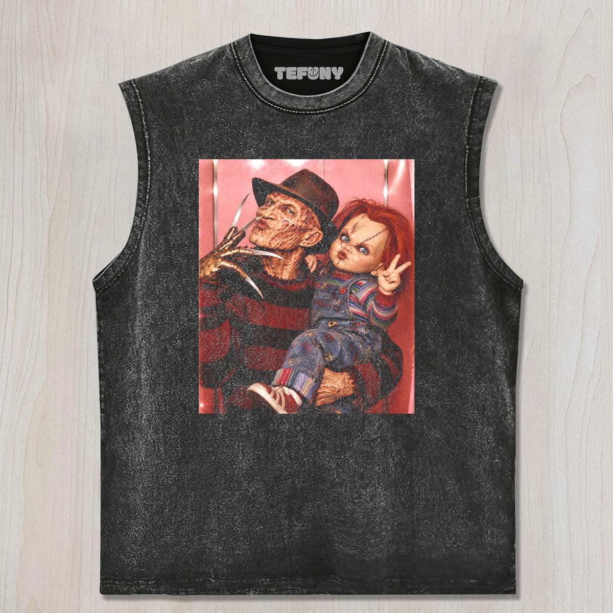 HORROR MOVIE CHARACTERS GROUP PHOTO V1 UNISEX TEE, TANK TOP, LAYERED LS, SWEATSHIRT & HOODIE