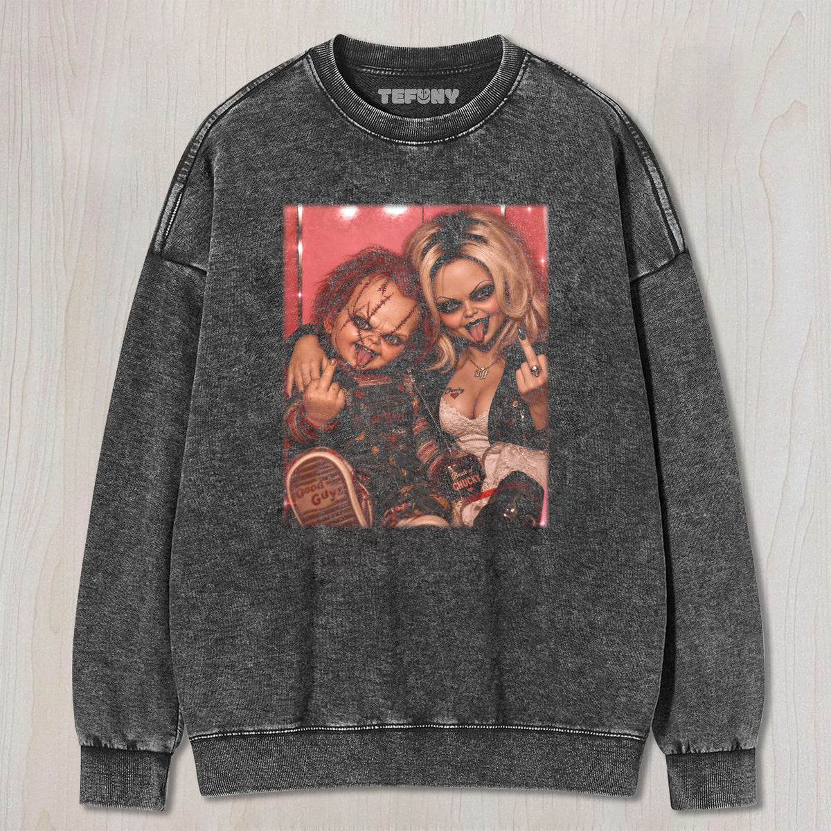 HORROR MOVIE CHARACTERS GROUP PHOTO V7 UNISEX TEE, TANK TOP, LAYERED LS, SWEATSHIRT & HOODIE