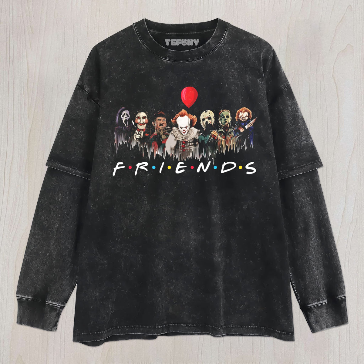 HORROR MOVIE KILLERSS FRIENDS UNISEX TEE, TANK TOP, LAYERED LS, SWEATSHIRT & HOODIE