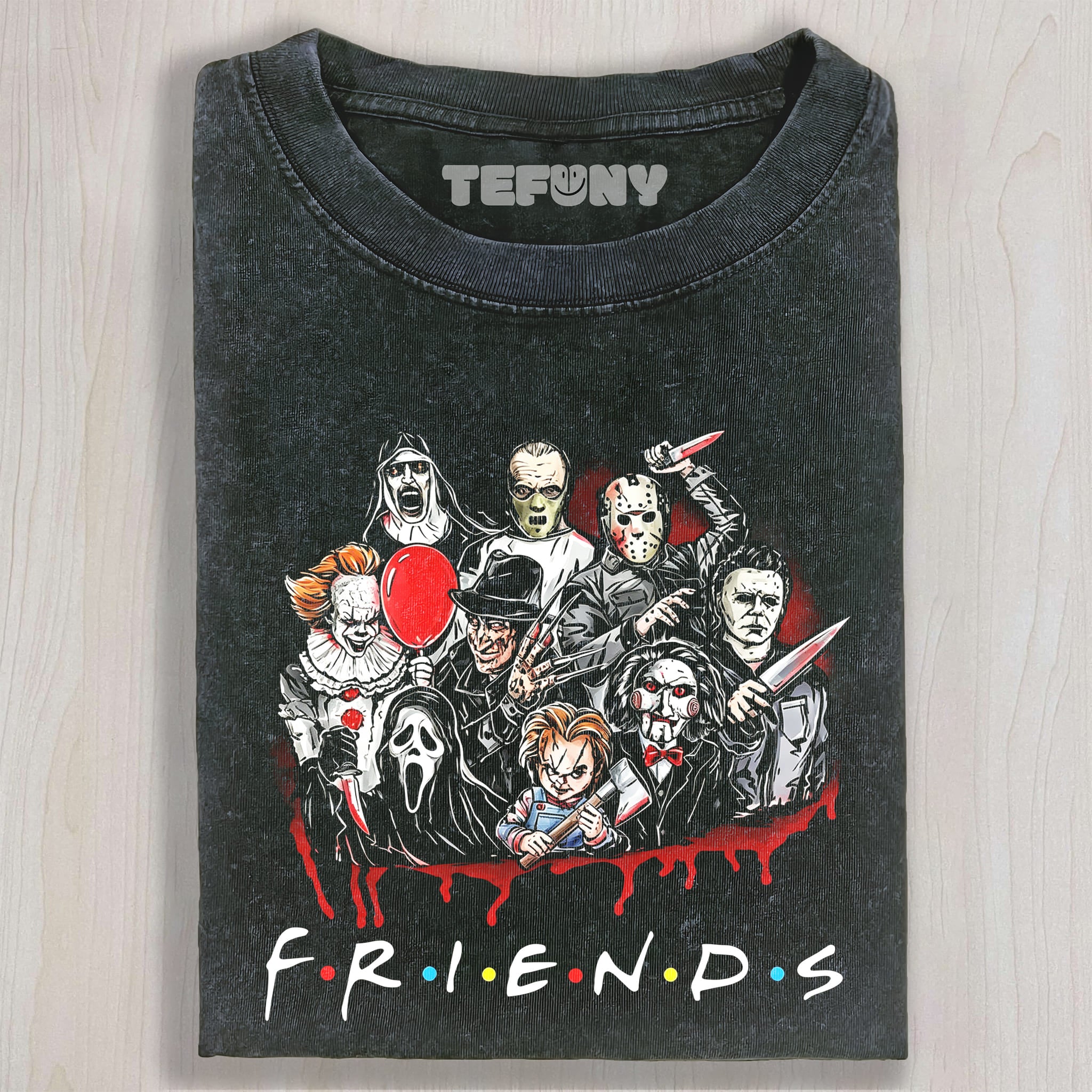 HORROR MOVIE KILLERSS FRIENDS V4 UNISEX TEE, TANK TOP, LAYERED LS, SWEATSHIRT & HOODIE
