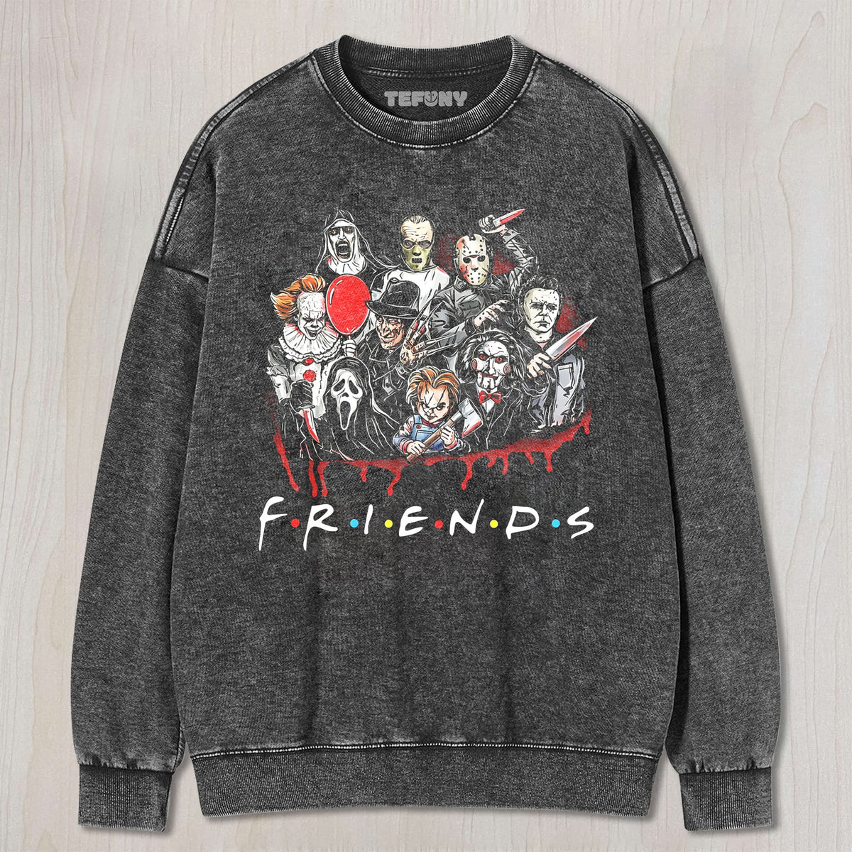 HORROR MOVIE KILLERSS FRIENDS V4 UNISEX TEE, TANK TOP, LAYERED LS, SWEATSHIRT & HOODIE