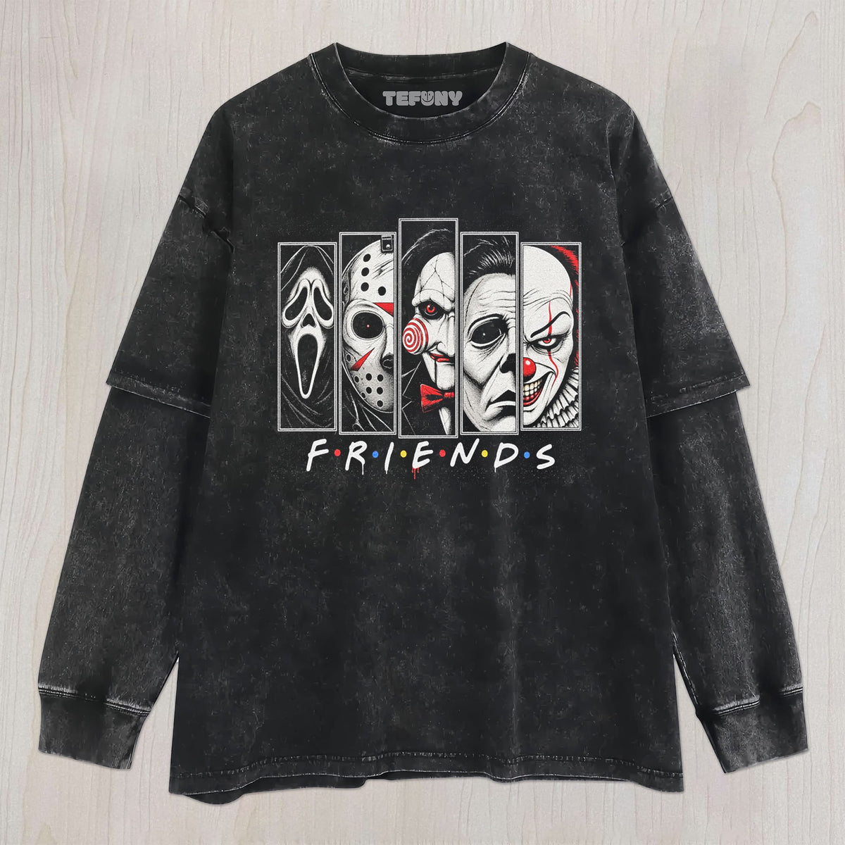HORROR MOVIE KILLERSS FRIENDS V9 UNISEX TEE, TANK TOP, LAYERED LS, SWEATSHIRT & HOODIE