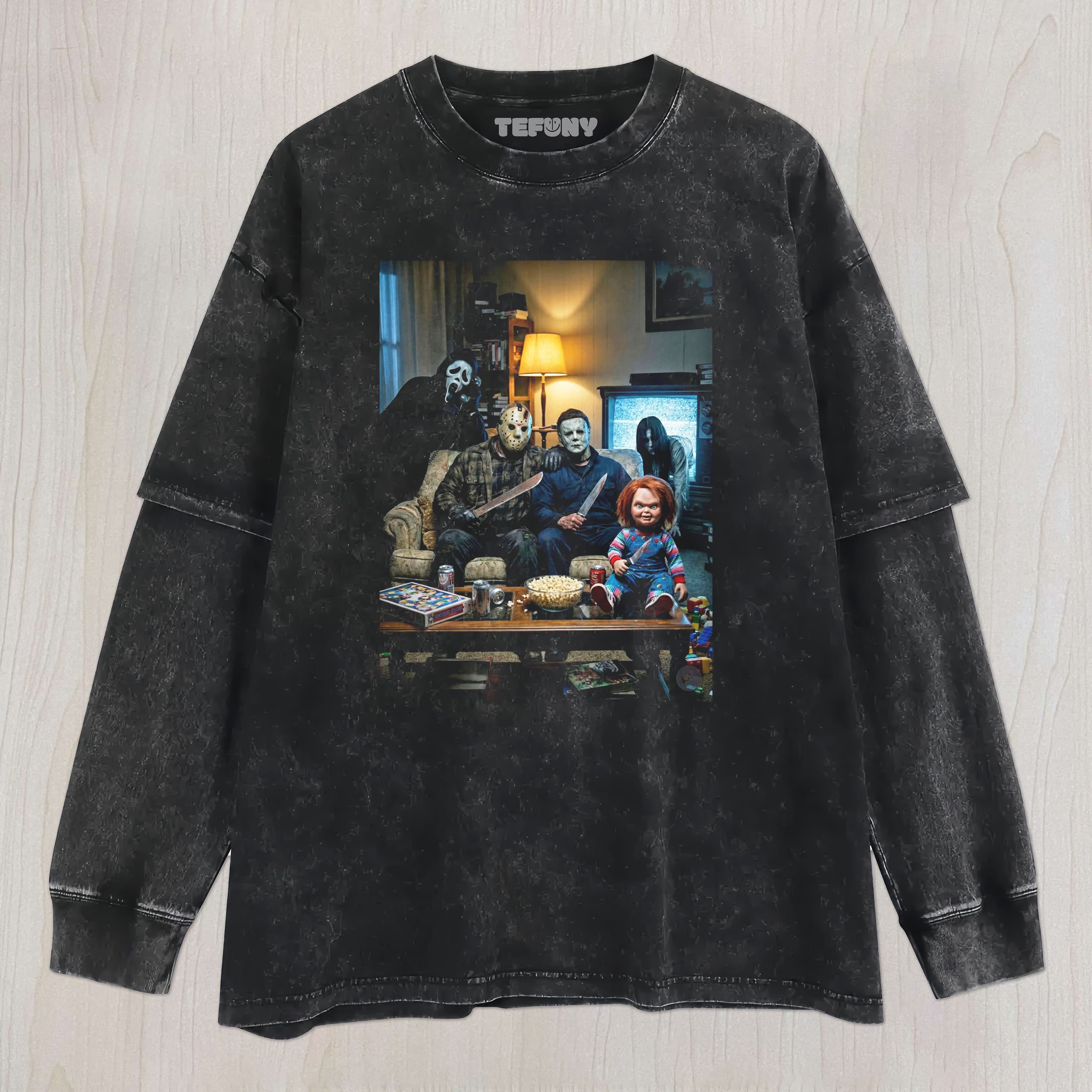 HORROR CHARACTERS V1 UNISEX TEE, TANK TOP, LAYERED LS, SWEATSHIRT & HOODIE
