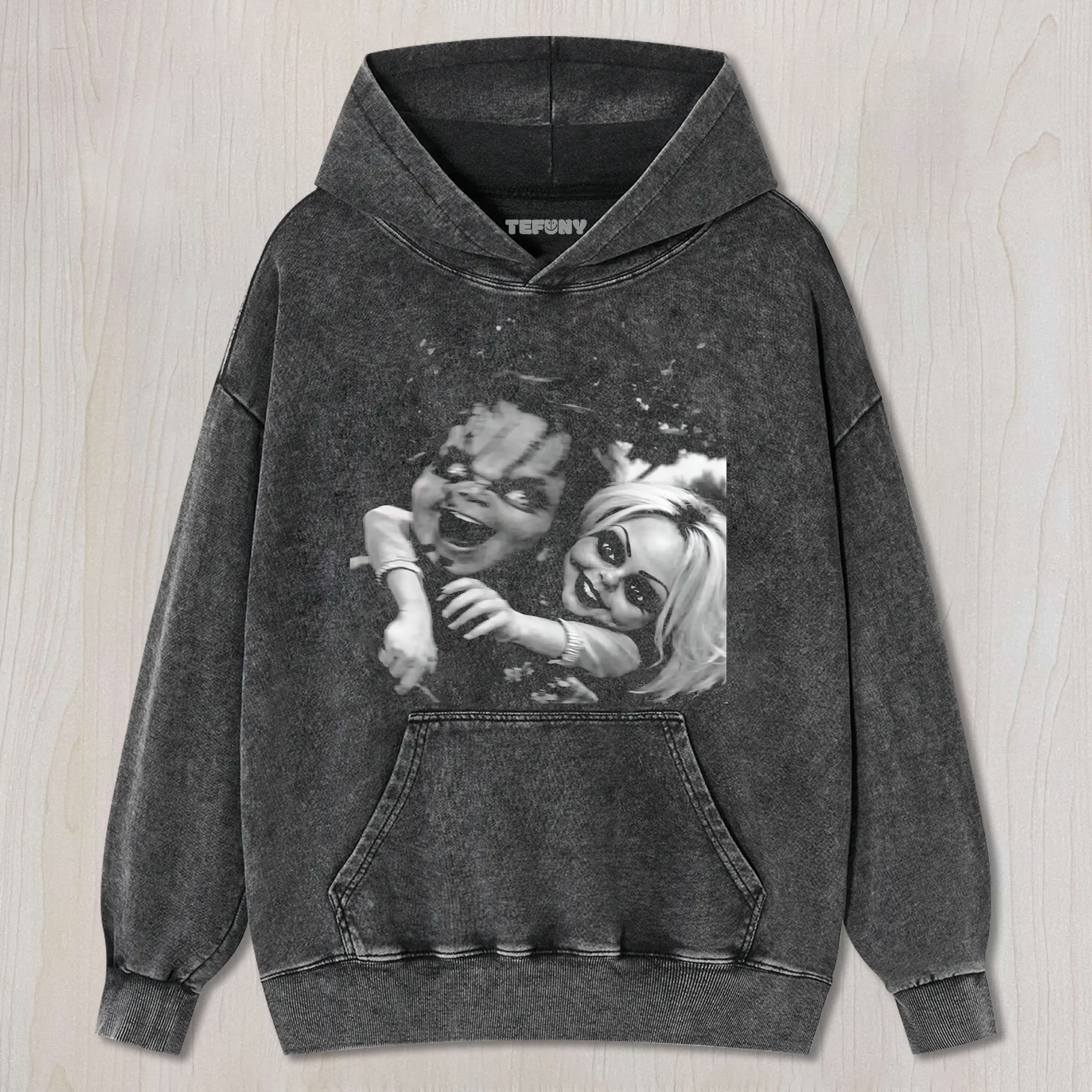 HORROR DOLL COUPLE UNISEX TEE, TANK TOP, LAYERED LS, SWEATSHIRT & HOODIE