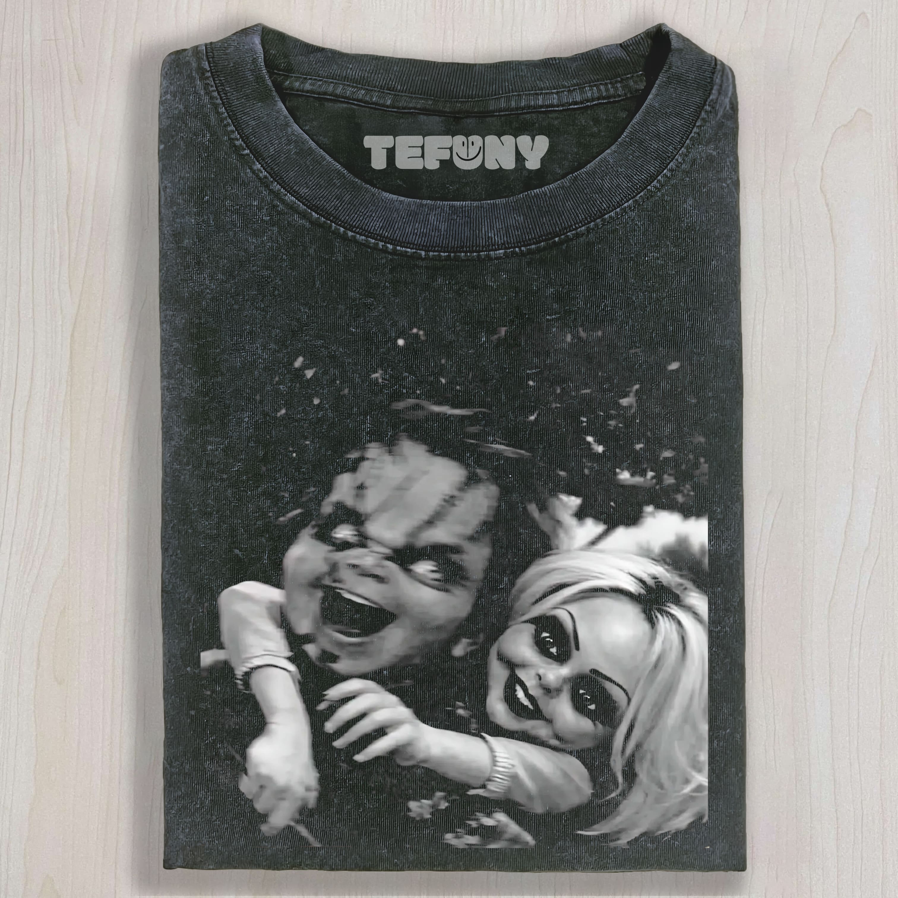 HORROR DOLL COUPLE UNISEX TEE, TANK TOP, LAYERED LS, SWEATSHIRT & HOODIE