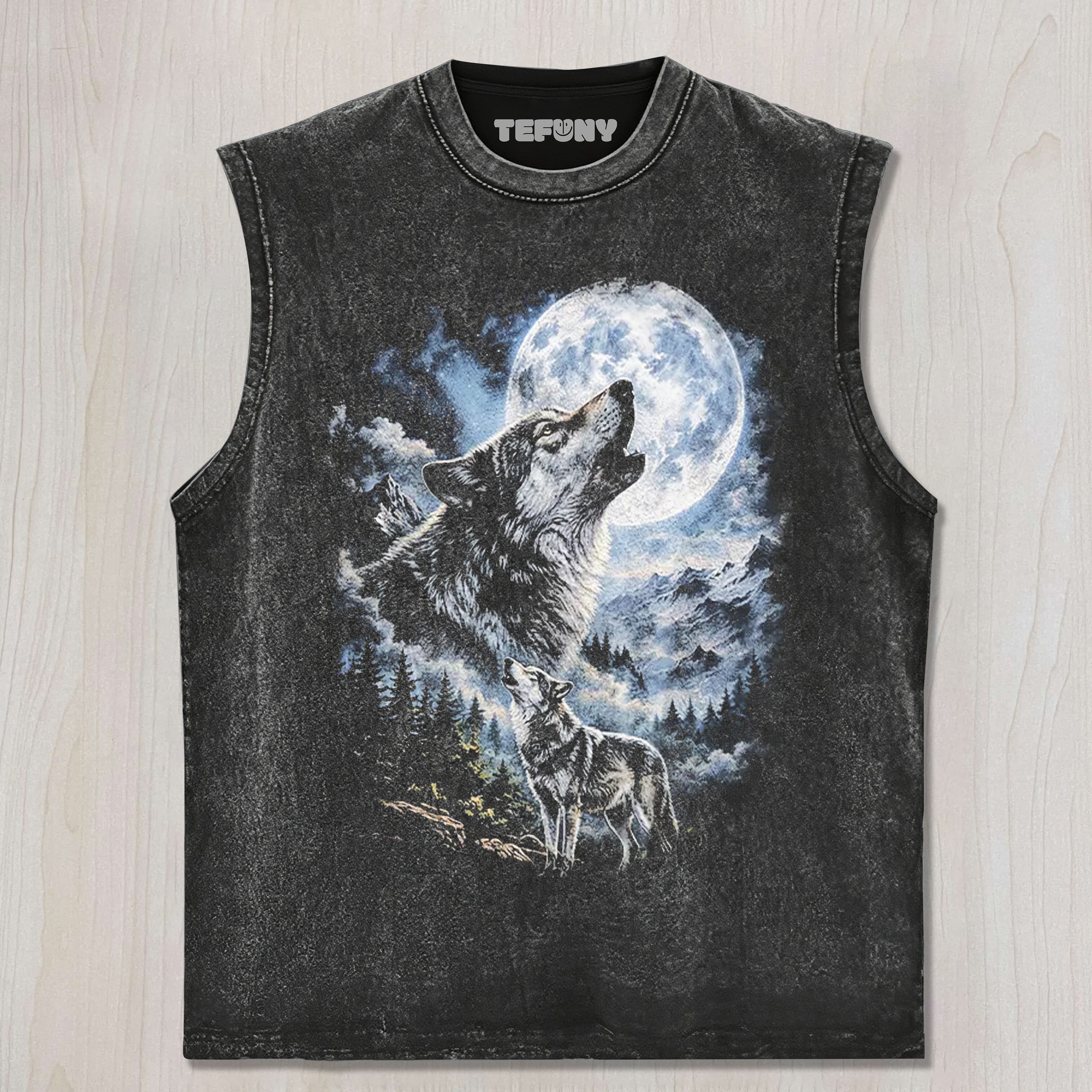 HOWLING WOLF MOON UNISEX TEE, TANK TOP, LAYERED LS, SWEATSHIRT & HOODIE
