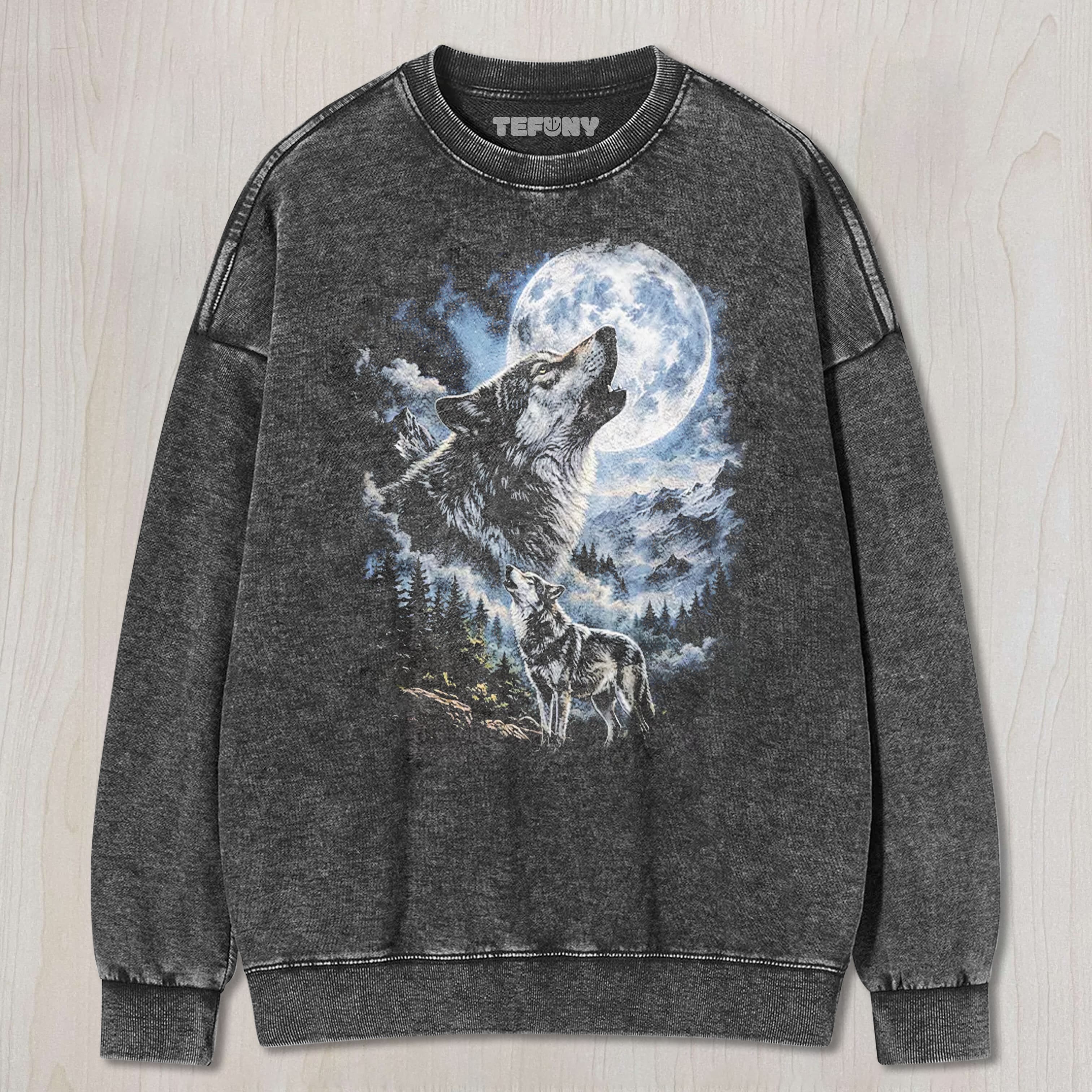 HOWLING WOLF MOON UNISEX TEE, TANK TOP, LAYERED LS, SWEATSHIRT & HOODIE