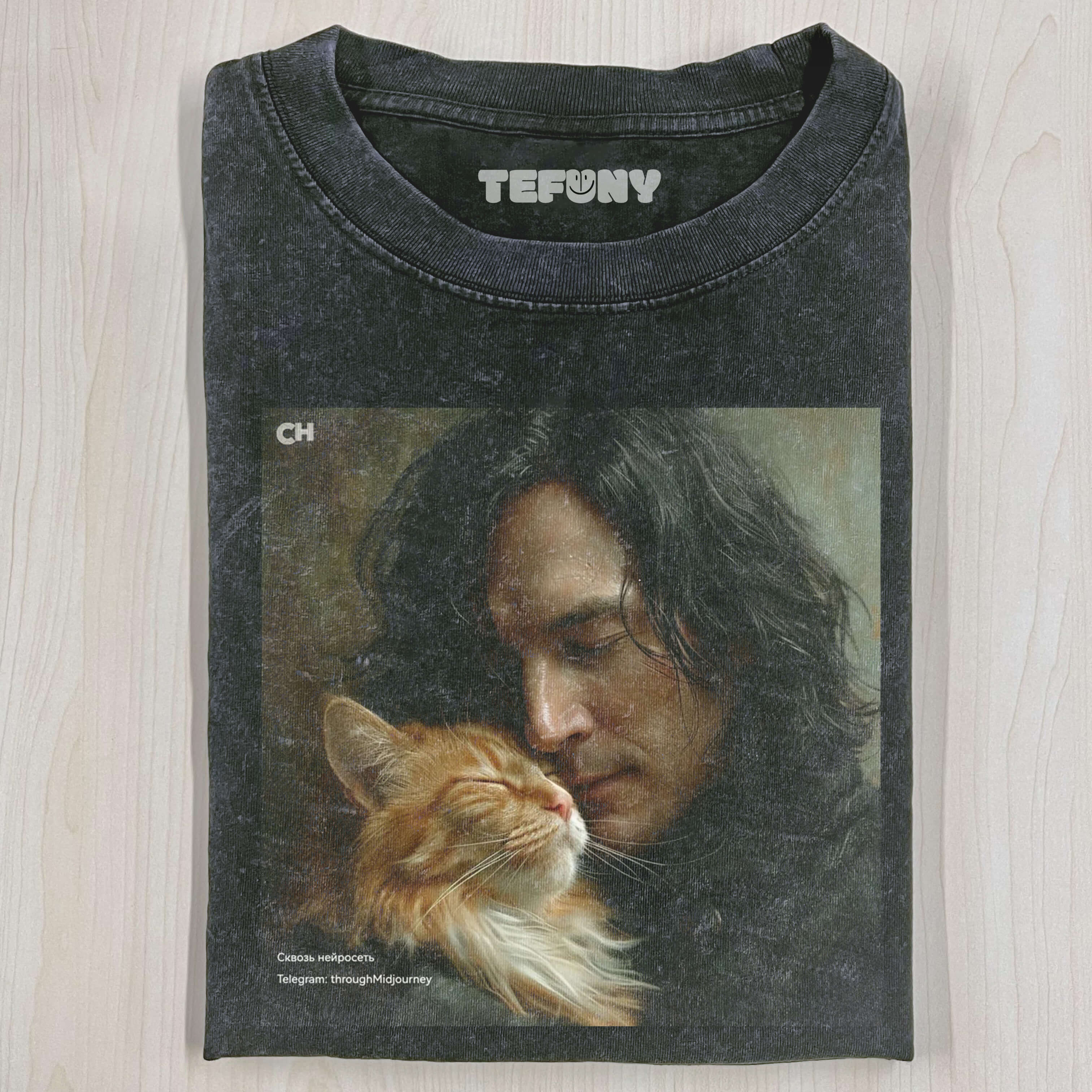 HP TEACHER AND CUTE CAT T-SHIRT